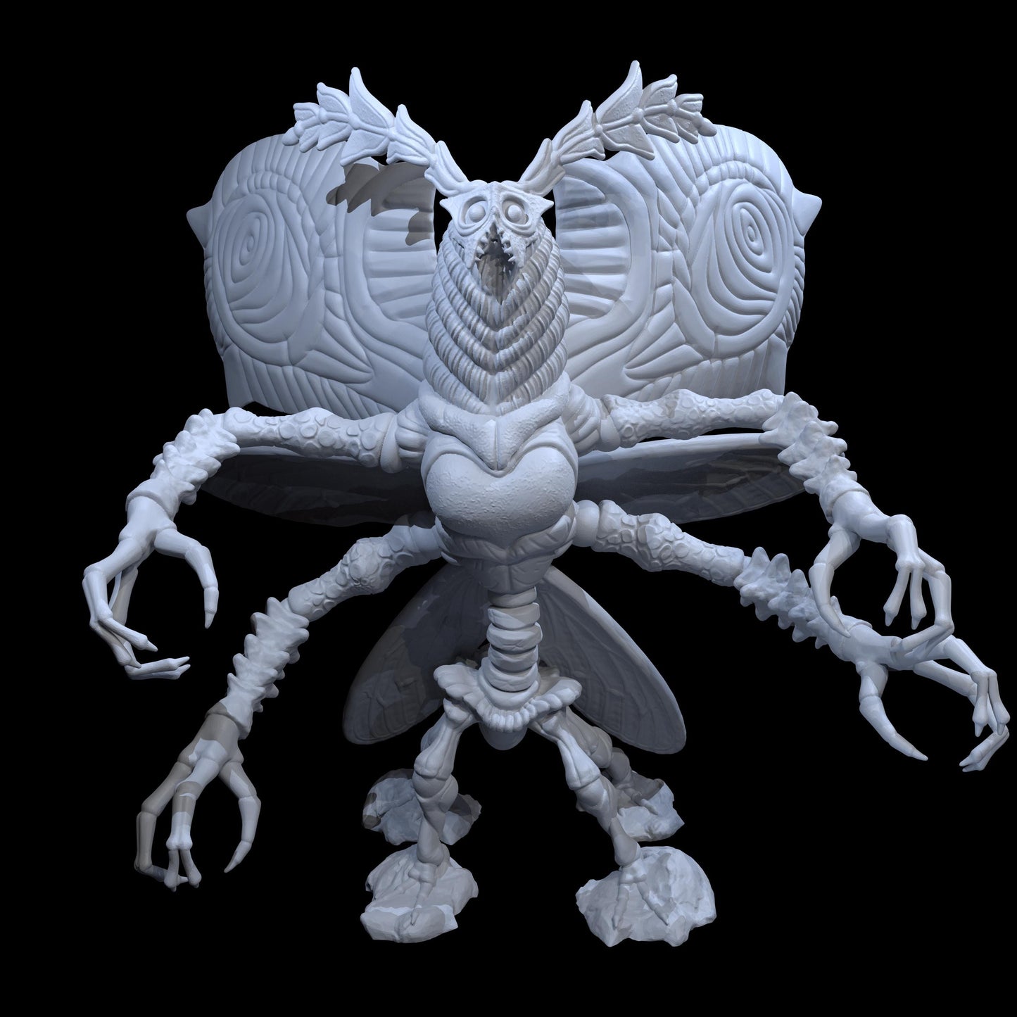 Giant Moth Queen - Irnkman's Minis - Unpainted Resin Printed Figure for TTRPGs and Board Games