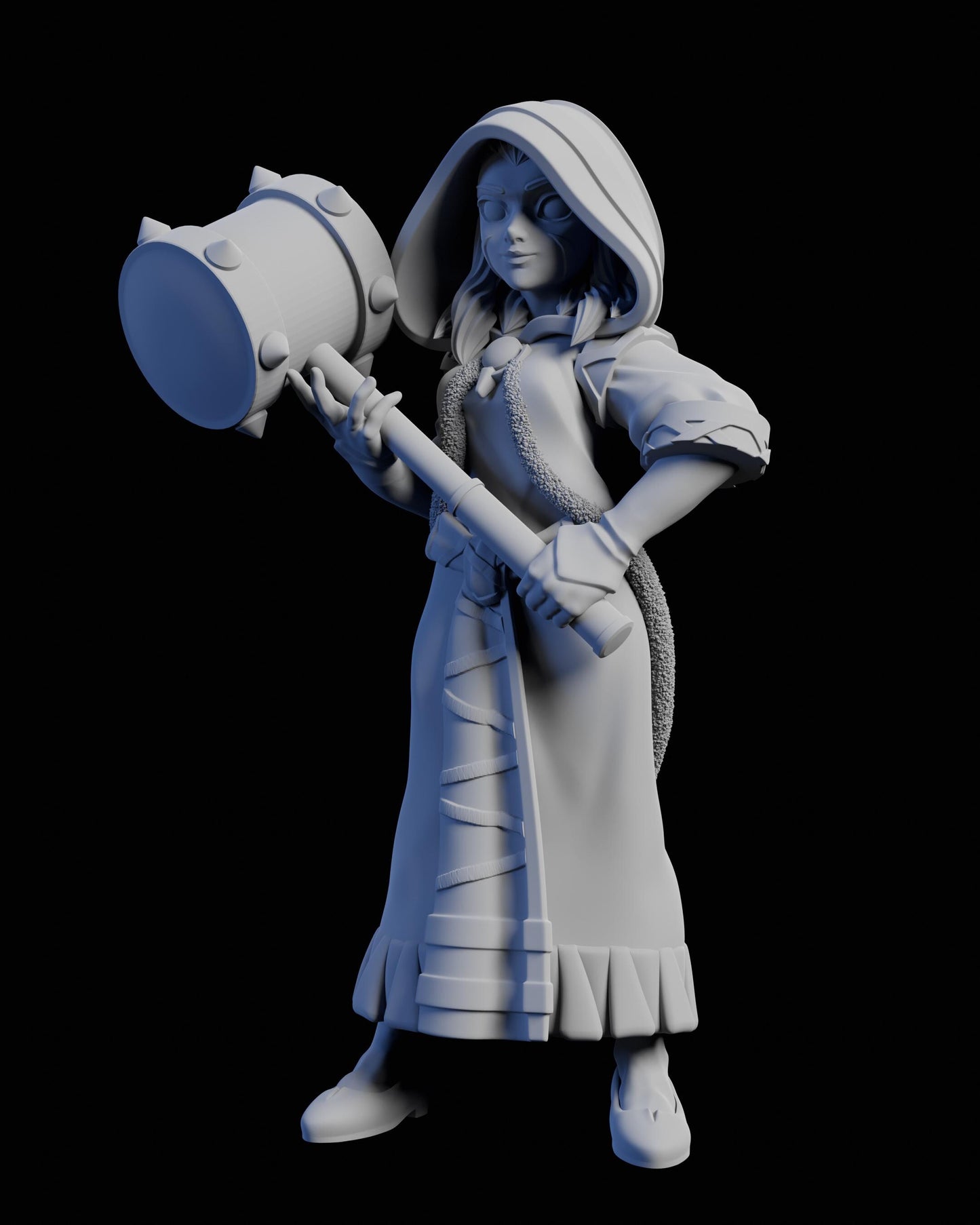 Jessica Miniature - 28mm / 32mm / 36mm / 75mm - Ethan Savage Studios - Unpainted Resin Printed Figure for D&D, TTRPGs, and Board Games