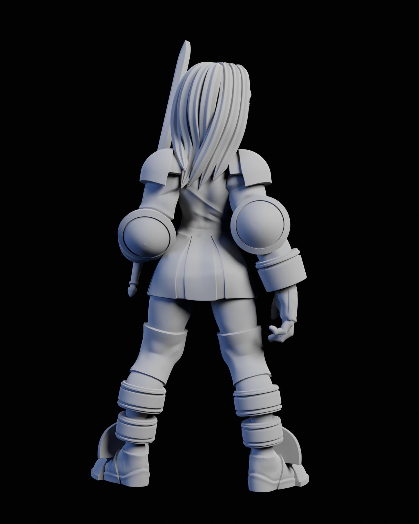Female Squire Miniature - 28mm / 32mm / 36mm / 75mm - Ethan Savage Studios - Unpainted Resin Printed Figure for TTRPGs, and Board Games