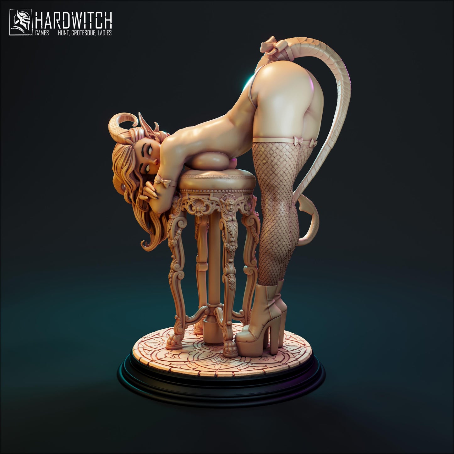 Amidara Blustmorn Miniature - 28mm / 32mm / 36mm / 75mm / 1:12 - HardWitch Games - Resin Printed Figure for D&D, TTRPGs, and Board Gaming