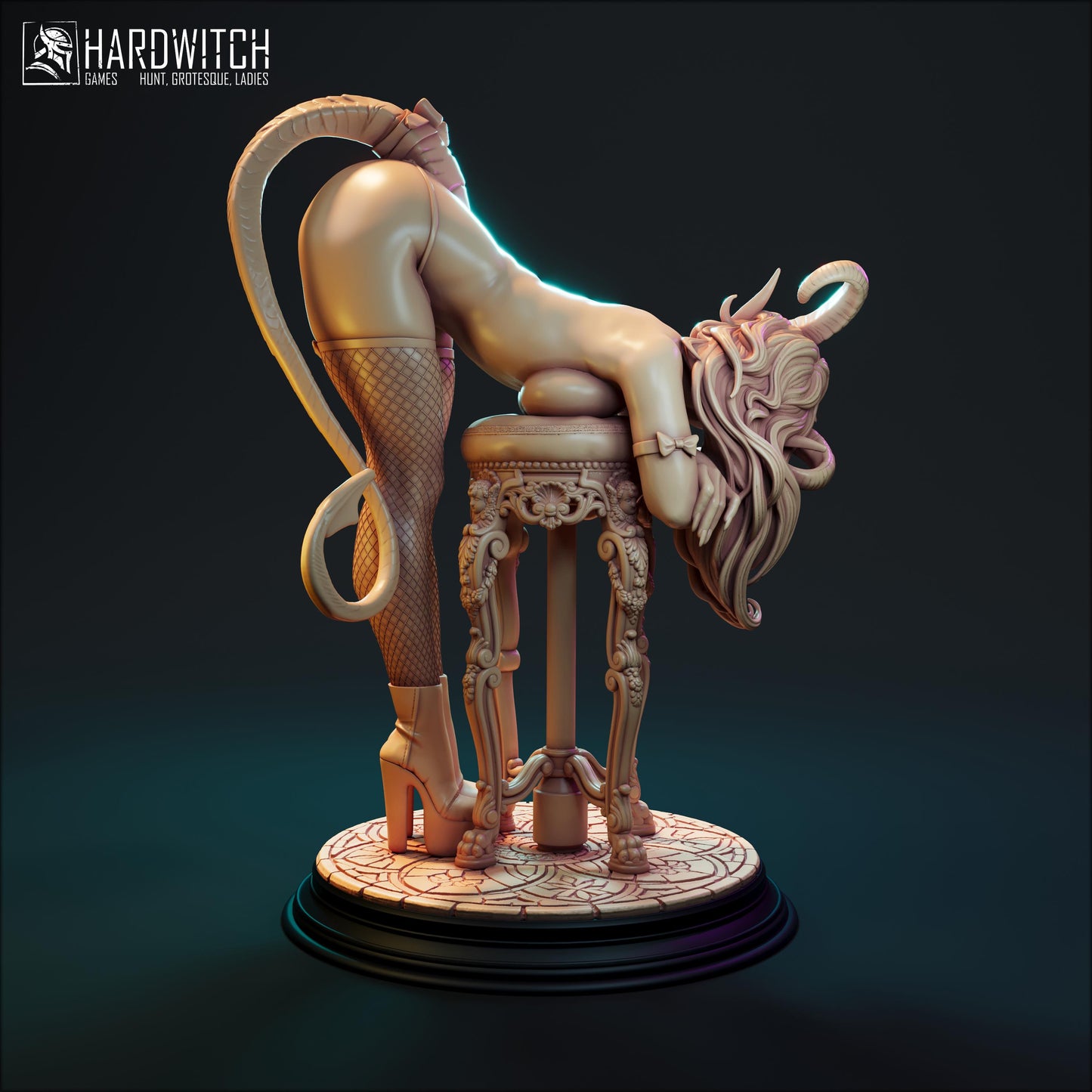 Amidara Blustmorn Miniature - 28mm / 32mm / 36mm / 75mm / 1:12 - HardWitch Games - Resin Printed Figure for D&D, TTRPGs, and Board Gaming