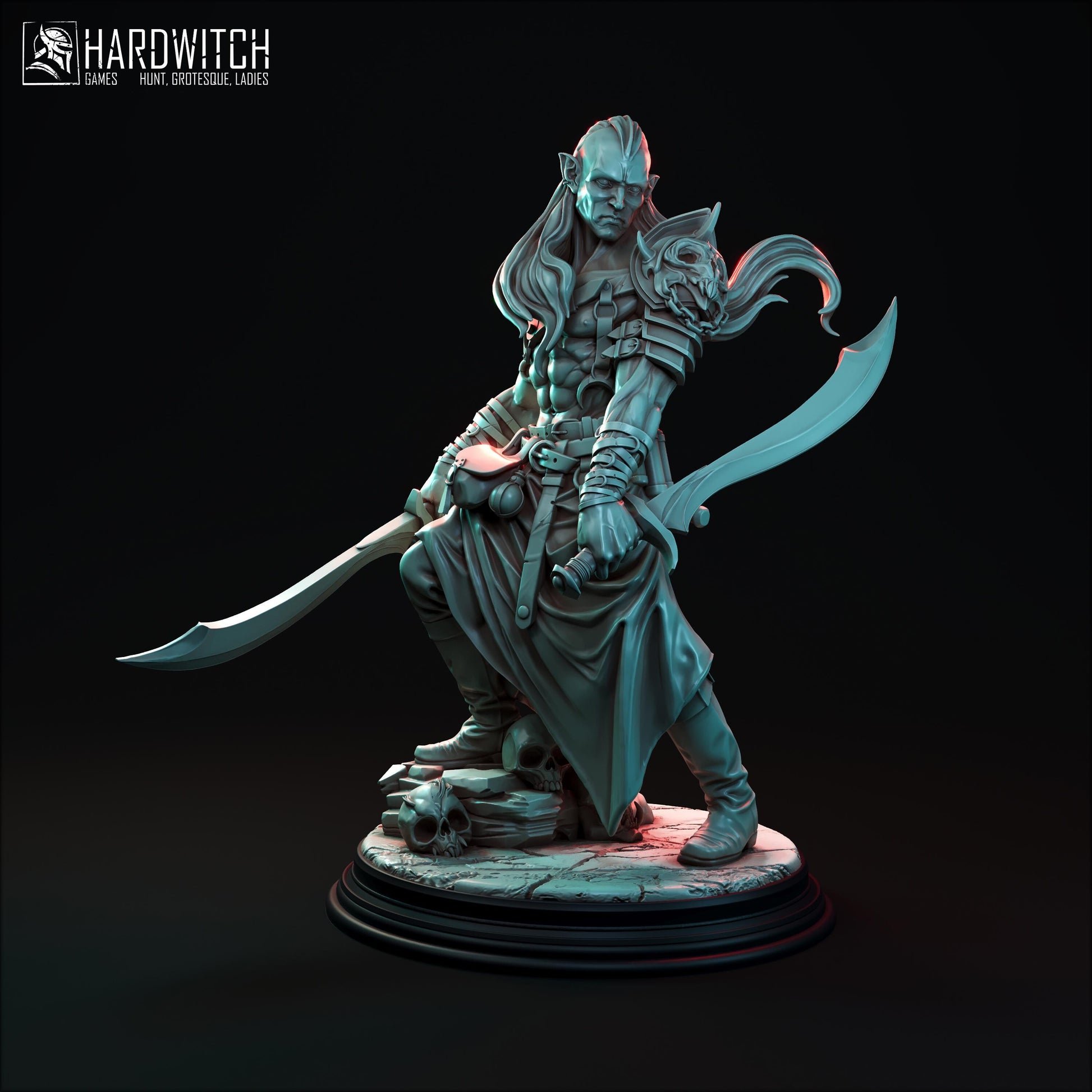 Larikan Morgul Miniature - 28mm / 32mm / 36mm / 75mm - HardWitch Games - Resin Printed Figure for TTRPGs and Board Games