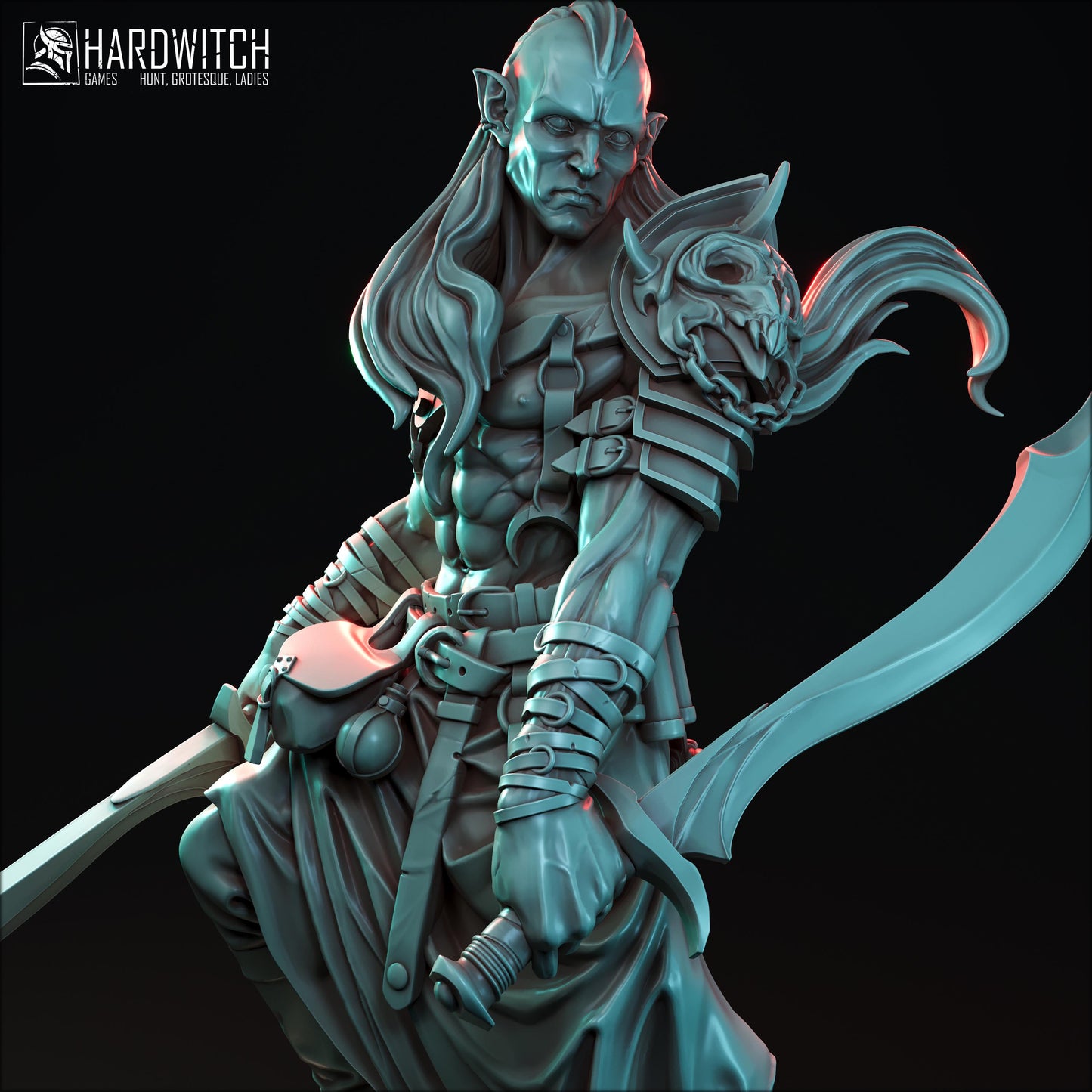Larikan Morgul Miniature - 28mm / 32mm / 36mm / 75mm - HardWitch Games - Resin Printed Figure for TTRPGs and Board Games