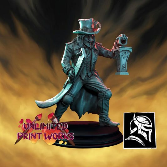 Marcus Gravedigger Miniature - 28mm / 32mm / 36mm / 75mm - HardWitch Games - Resin Printed Figure for TTRPGs and Board Games