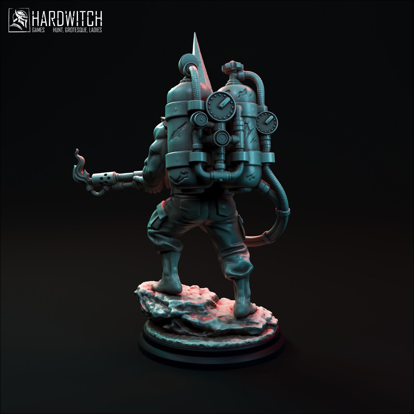 Gym Pilgrim Miniature Set - 28mm / 32mm / 36mm - HardWitch Games - Resin Printed Figure for D&D, TTRPGs, and Board Games