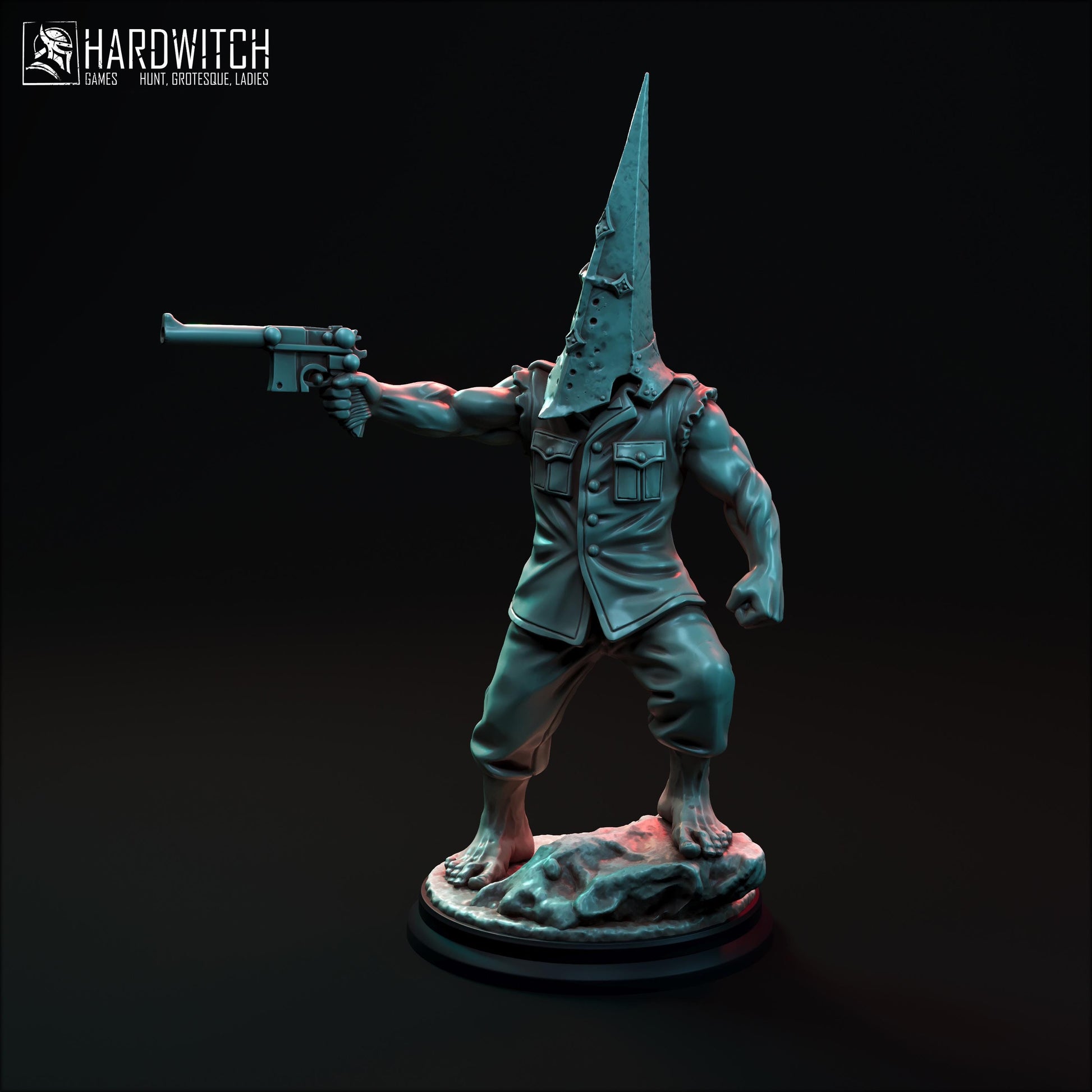 Gym Pilgrim Miniature Set - 28mm / 32mm / 36mm - HardWitch Games - Resin Printed Figure for D&D, TTRPGs, and Board Games