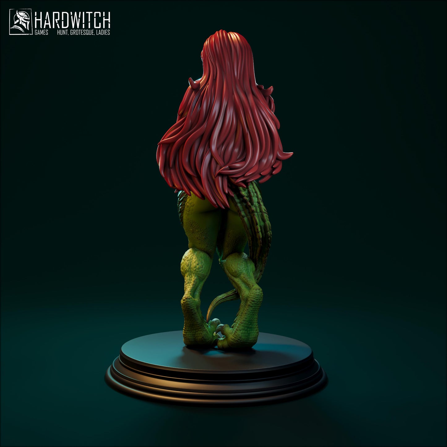 Argonia Lizard Miniature (2 Variations) - 28mm / 32mm / 36mm / 75mm - HardWitch Games - Resin Printed Figure for TTRPGs and Board Games