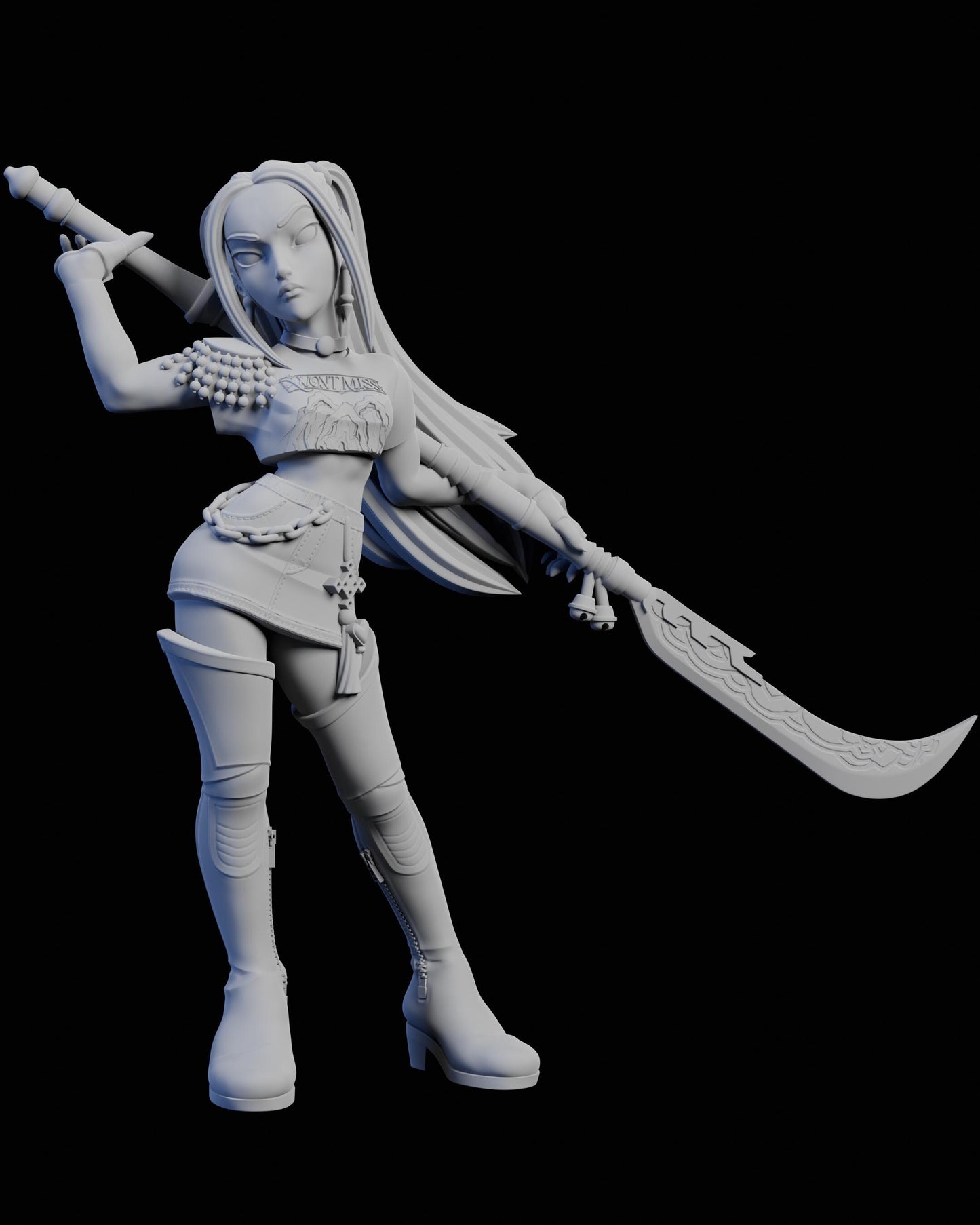 VALKYR//E Leader Miniature - 28mm / 32mm / 36mm / 75mm - Ethan Savage Studios - Unpainted Resin Printed Figure for TTRPGs, and Board Games
