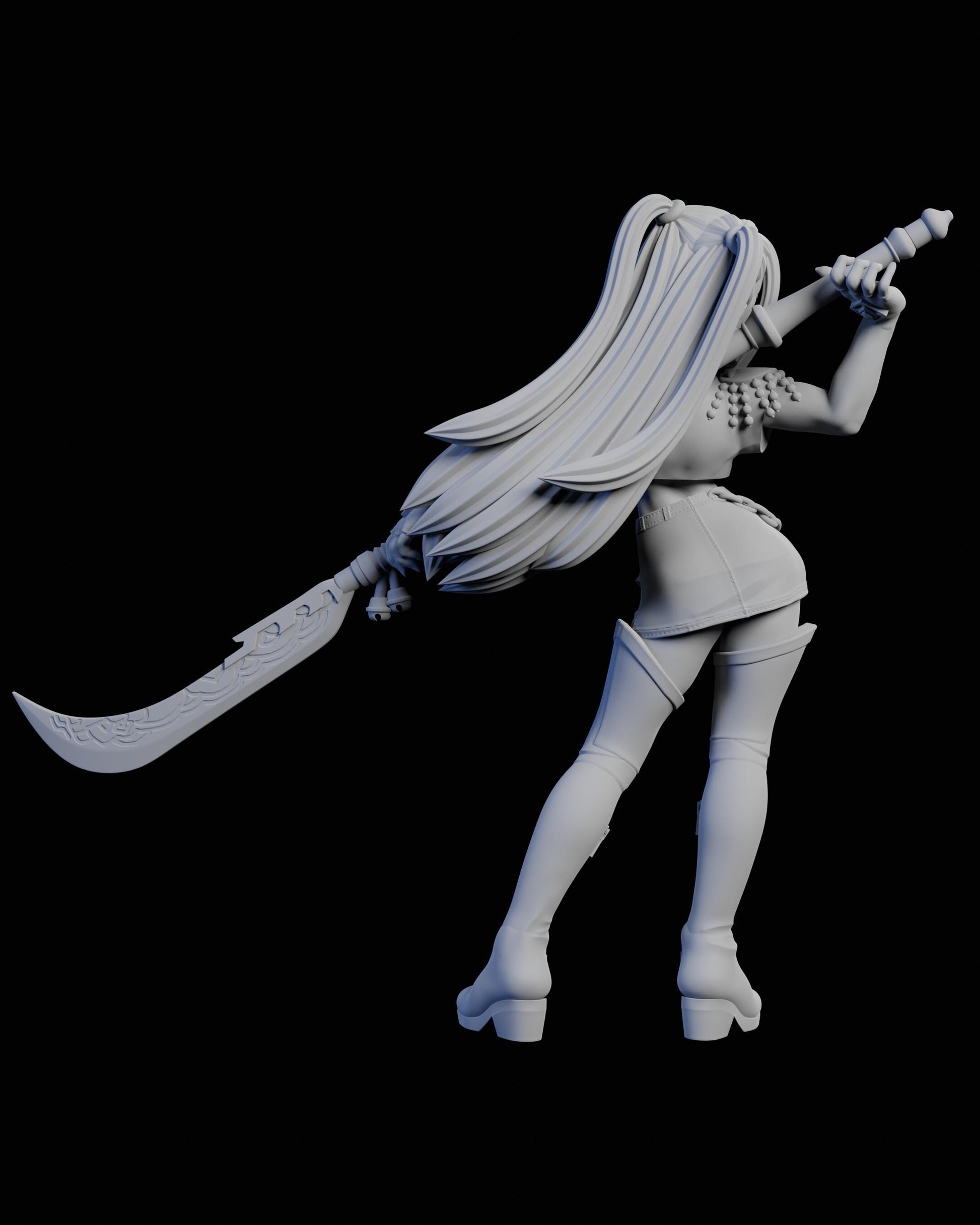 VALKYR//E Leader Miniature - 28mm / 32mm / 36mm / 75mm - Ethan Savage Studios - Unpainted Resin Printed Figure for TTRPGs, and Board Games