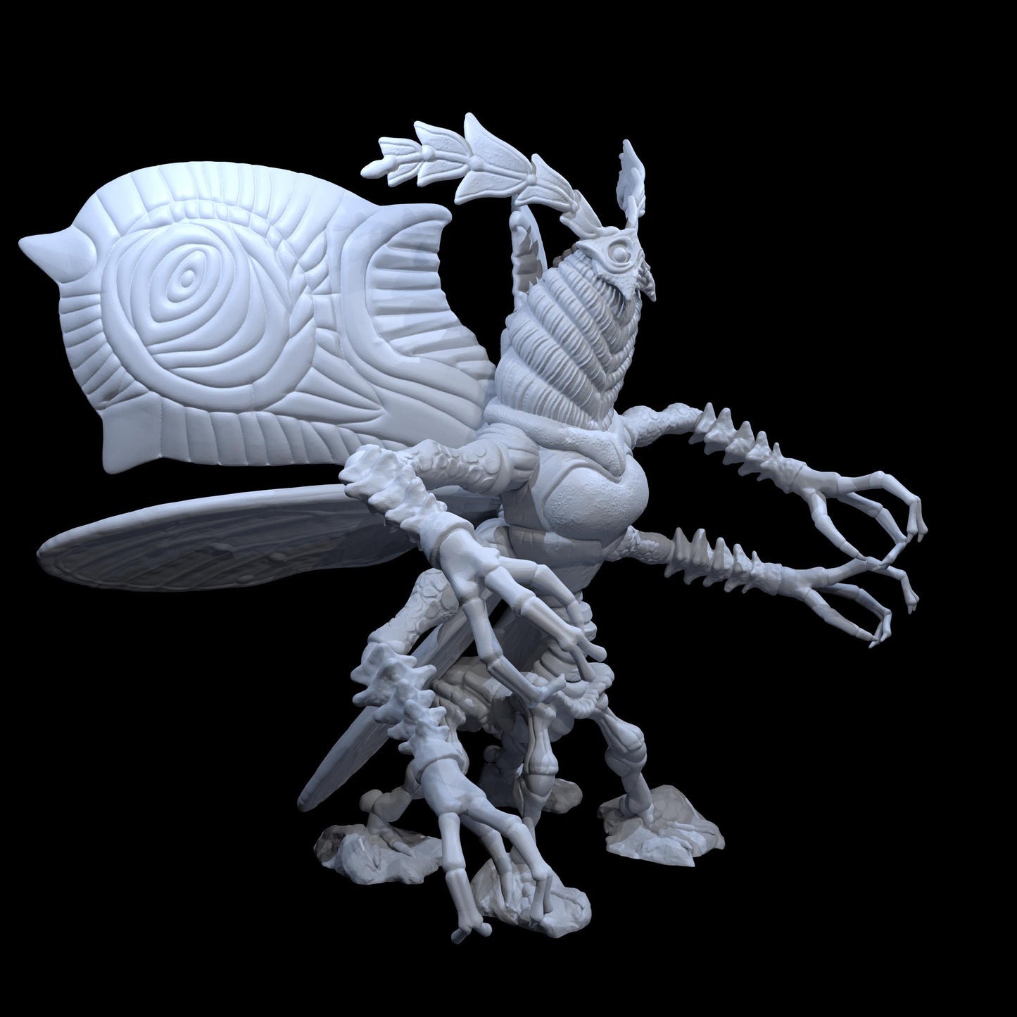 Giant Moth Queen - Irnkman's Minis - Unpainted Resin Printed Figure for TTRPGs and Board Games