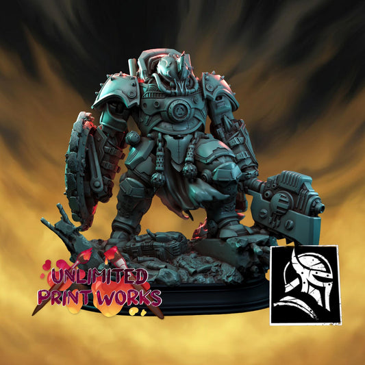 Diesel Martyr Miniature - 28mm / 32mm / 36mm - HardWitch Games - Resin Printed Figure for TTRPGs and Wargaming