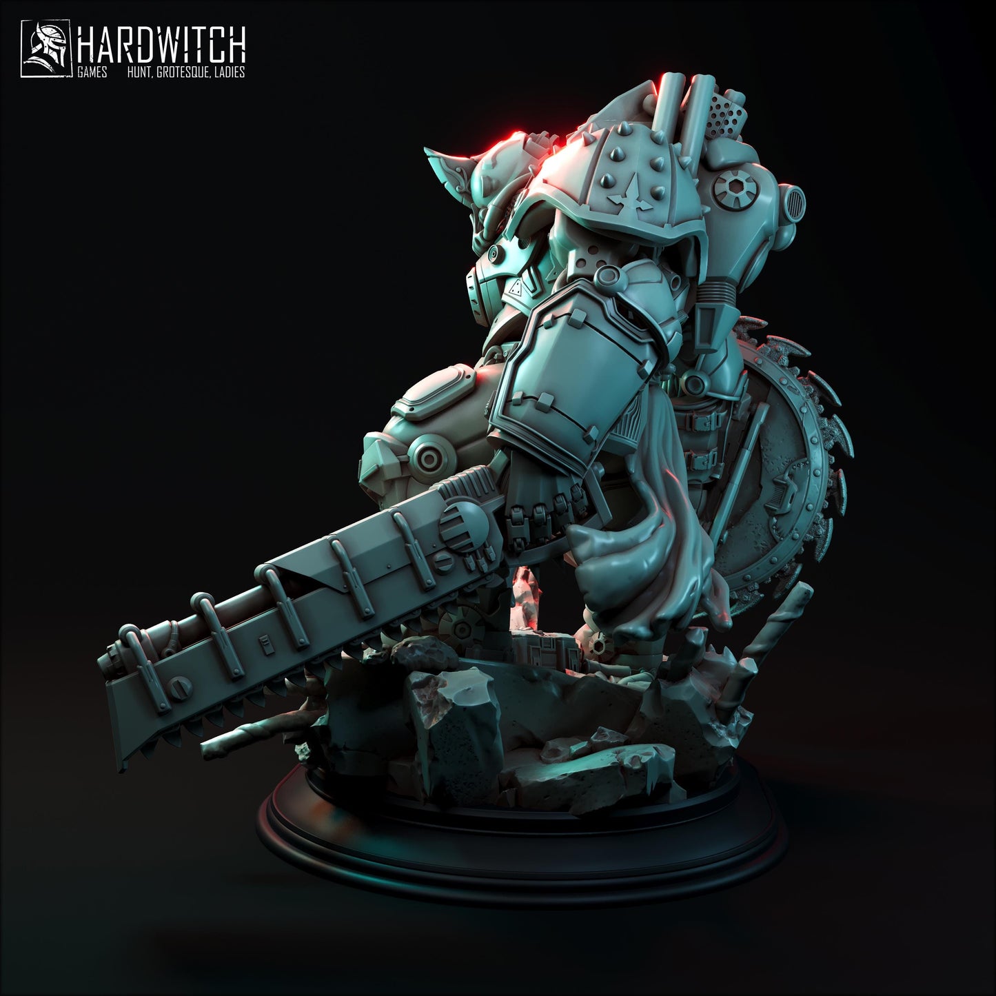 Diesel Martyr Miniature - 28mm / 32mm / 36mm - HardWitch Games - Resin Printed Figure for TTRPGs and Wargaming
