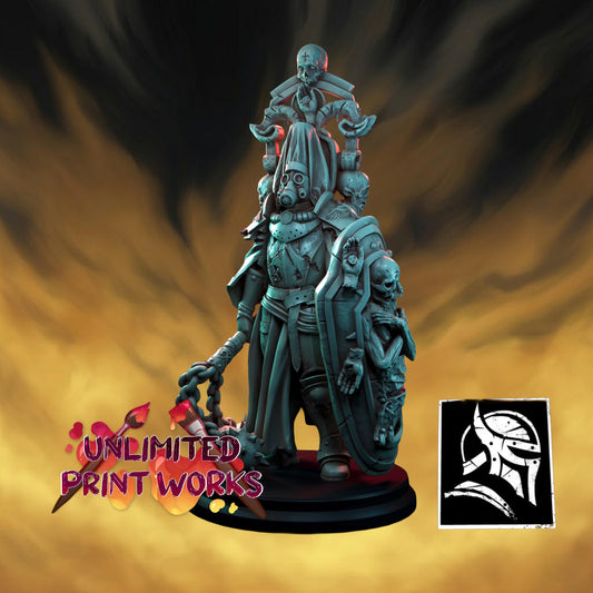 Infidel Punisher Miniature - 28mm / 32mm / 36mm / 75mm - HardWitch Games - Resin Printed Figure for TTRPGs and Wargaming