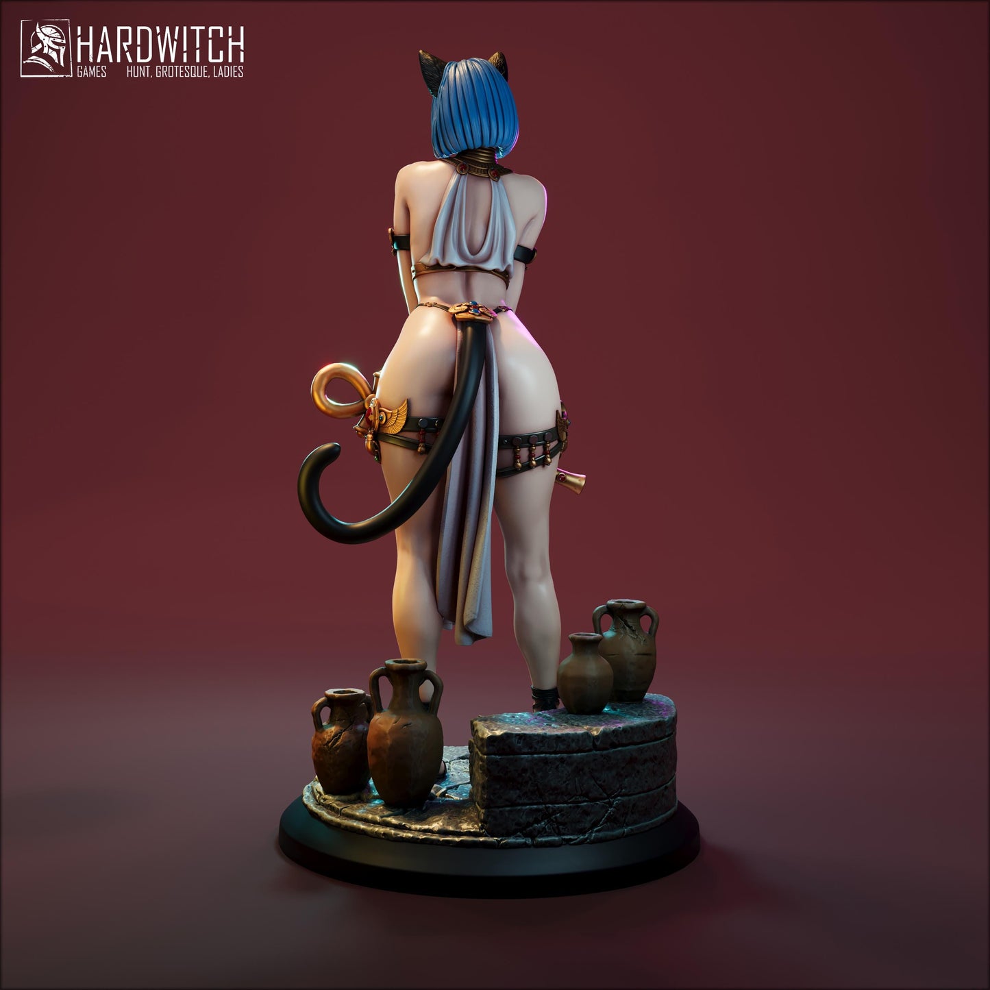 Maftet Miniature (Standard and NSFW) - 28mm / 32mm / 36mm / 75mm / 1:12 - HardWitch Games - Resin Printed Figure for D&D and TTRPGs
