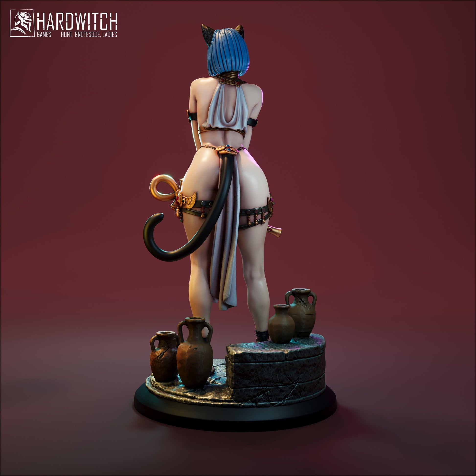 Maftet Miniature (Standard and NSFW) - 28mm / 32mm / 36mm / 75mm / 1:12 - HardWitch Games - Resin Printed Figure for D&D and TTRPGs