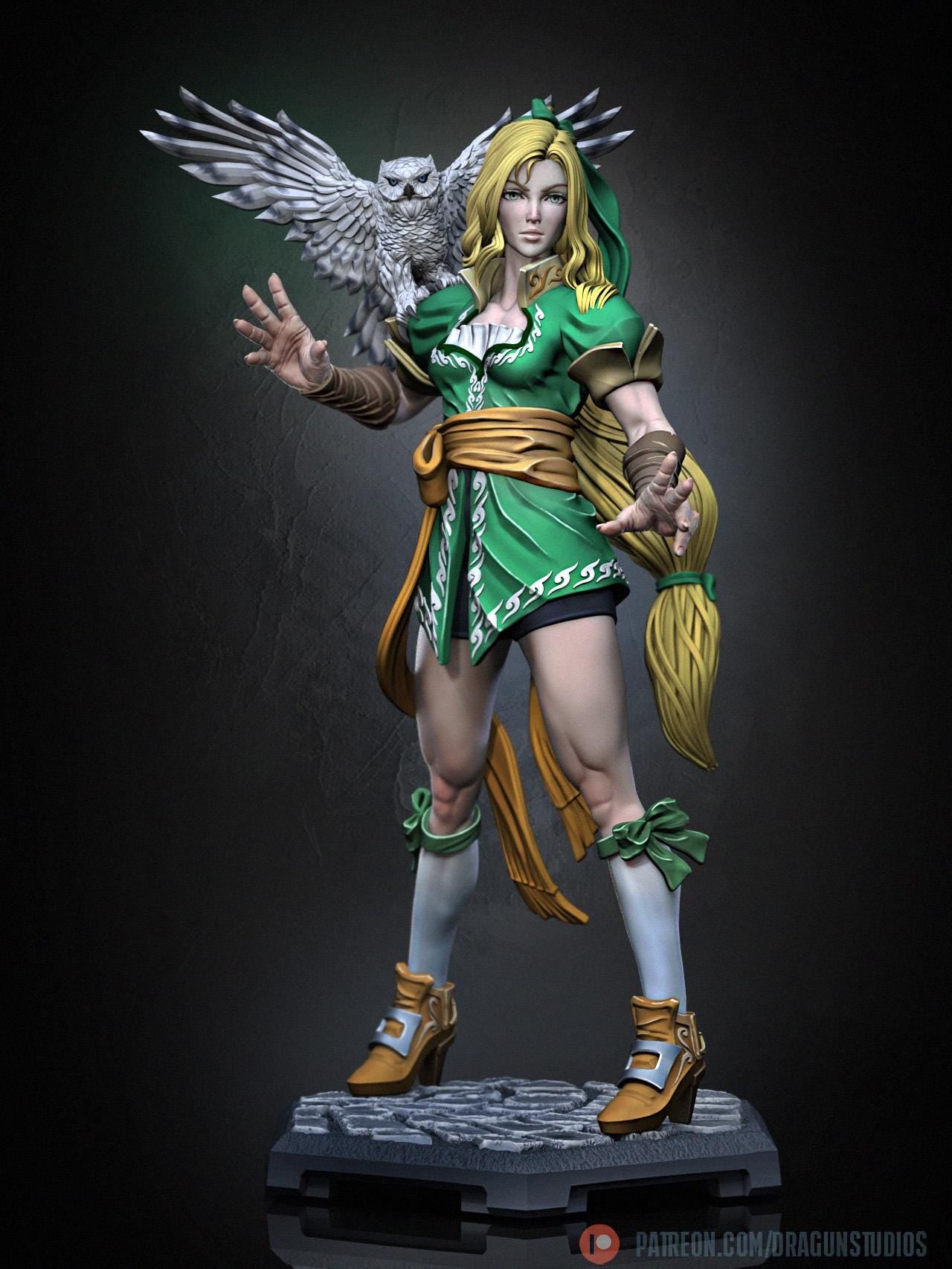 Vampire Huntress - 28mm / 32mm / 36mm / 75mm - DraGun Studios - Resin Printed Figurine for D&D, TTRPGs, and Board Games