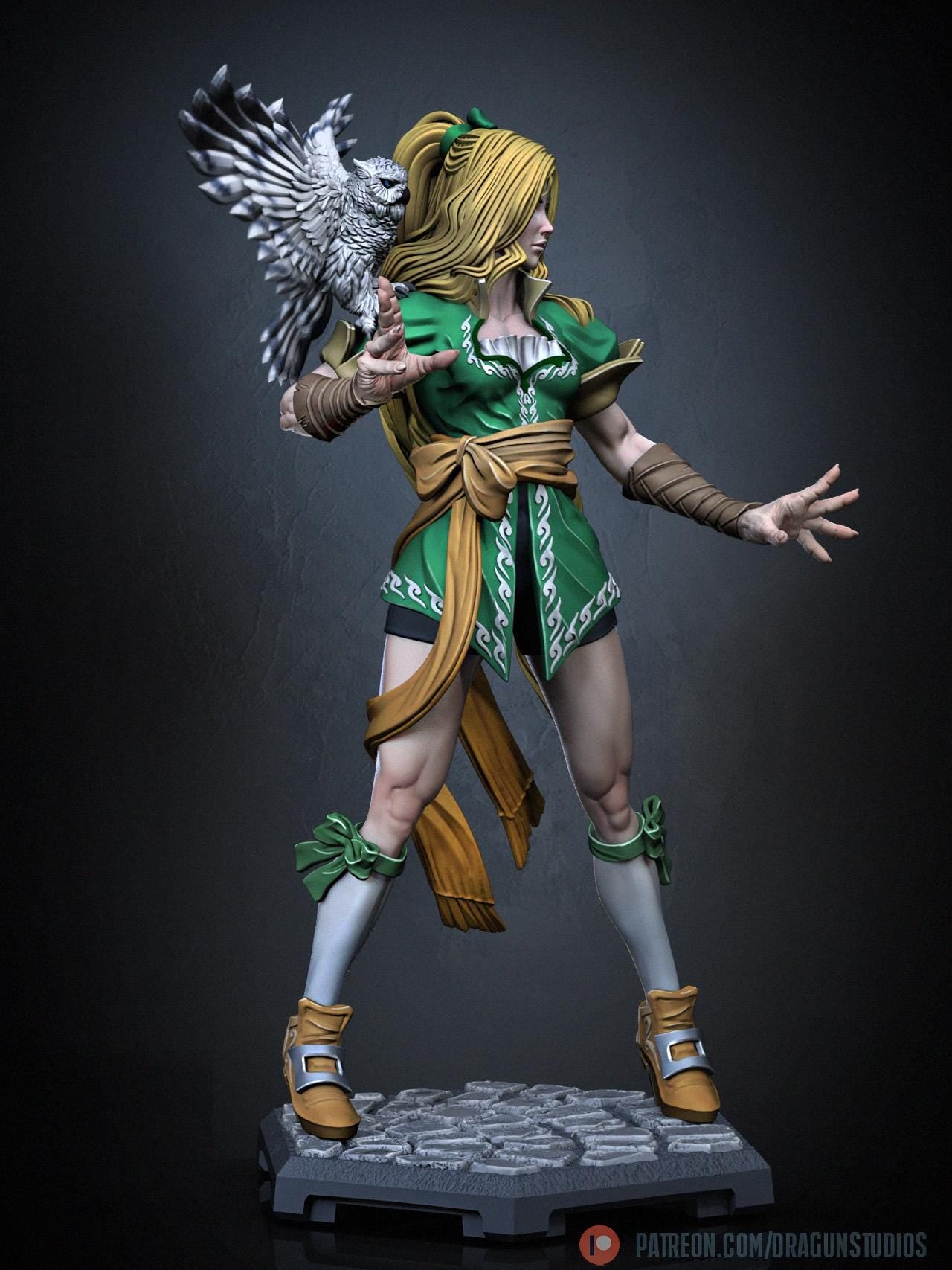 Vampire Huntress - 28mm / 32mm / 36mm / 75mm - DraGun Studios - Resin Printed Figurine for D&D, TTRPGs, and Board Games