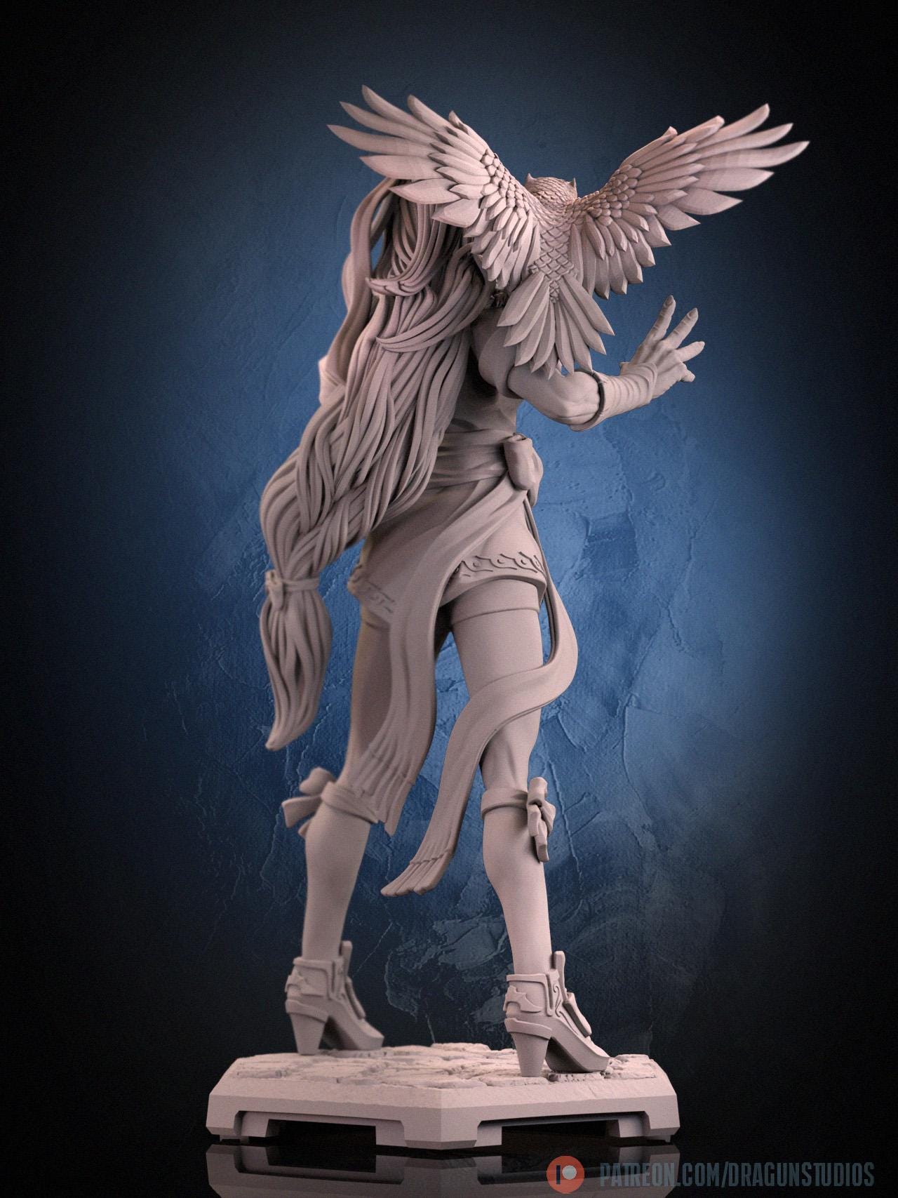 Vampire Huntress - 28mm / 32mm / 36mm / 75mm - DraGun Studios - Resin Printed Figurine for D&D, TTRPGs, and Board Games
