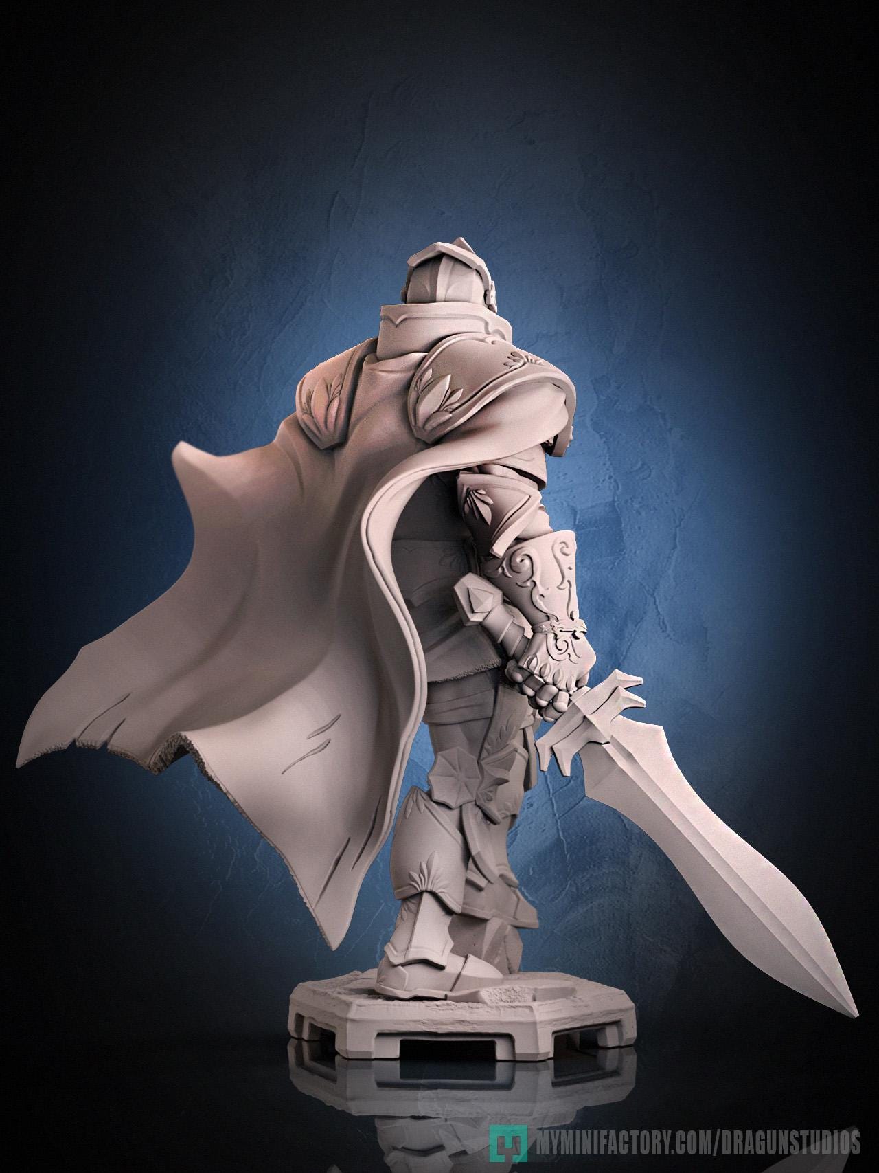 King Arthur Miniature (3 Variations) - 28mm / 32mm / 36mm / 75mm - DraGun - Resin Printed Figure for TTRPGs and Board Games