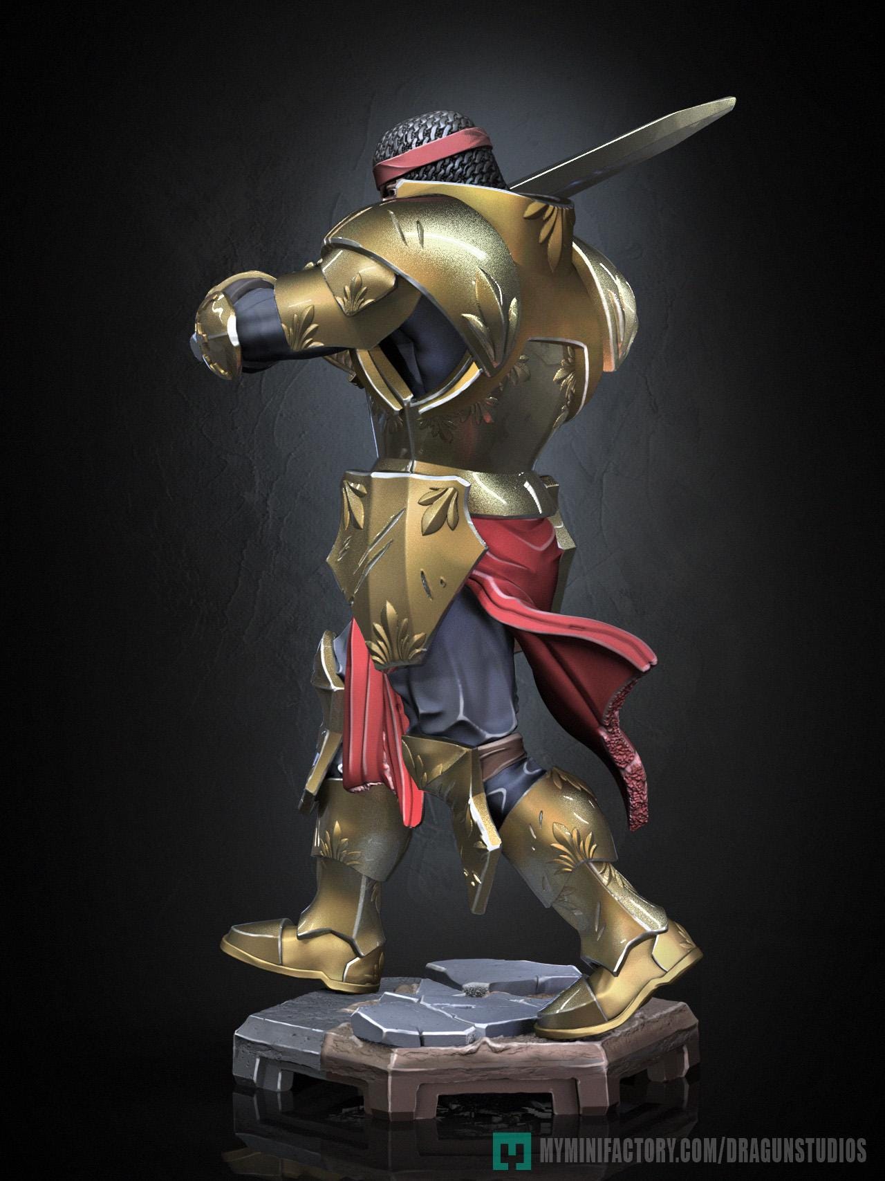 King Arthur Miniature (3 Variations) - 28mm / 32mm / 36mm / 75mm - DraGun - Resin Printed Figure for TTRPGs and Board Games