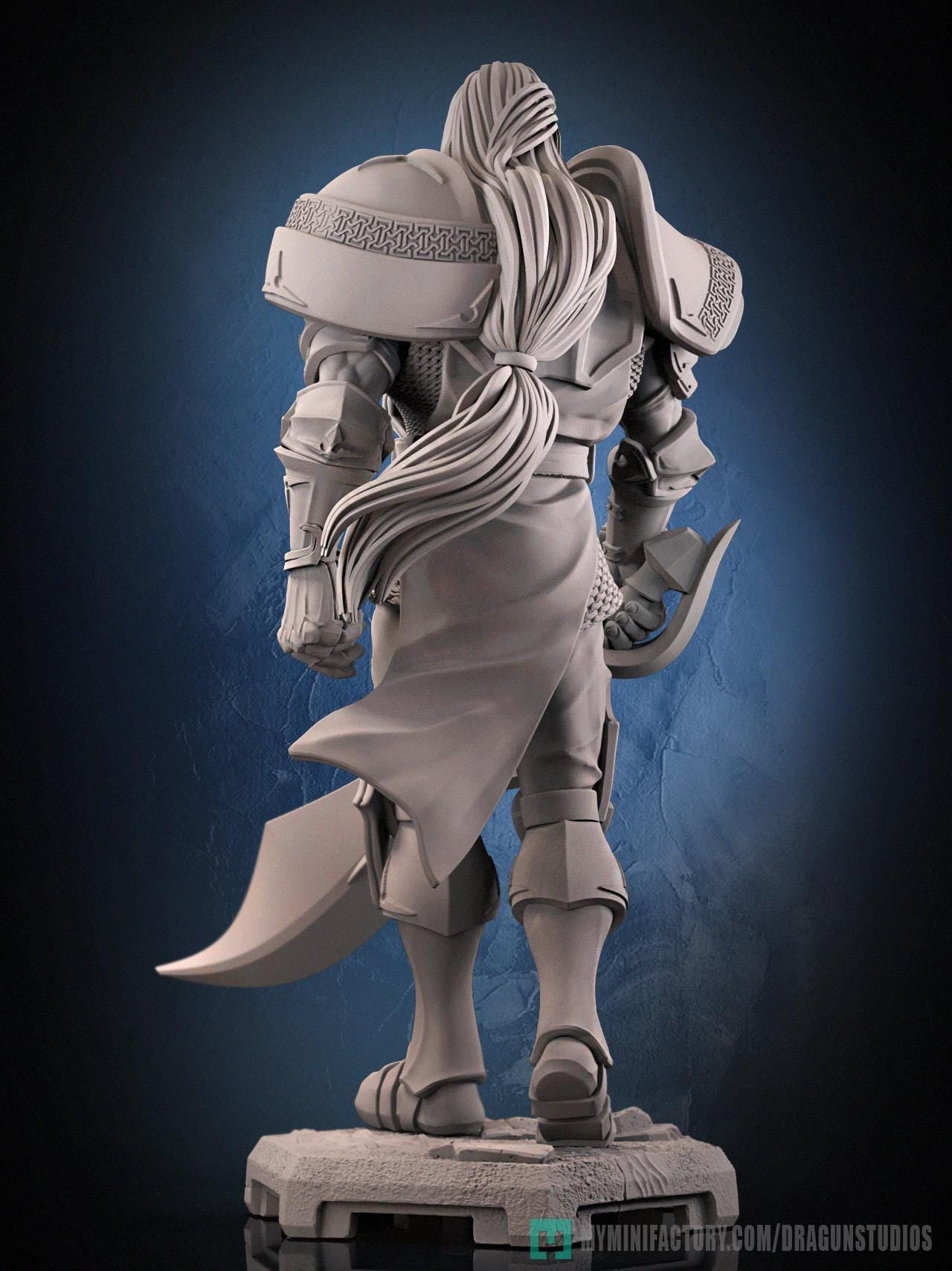 Sir Lancelot Miniature (3 Variations) - 28mm / 32mm / 36mm / 75mm - DraGun - Resin Printed Figure for TTRPGs and Board Games
