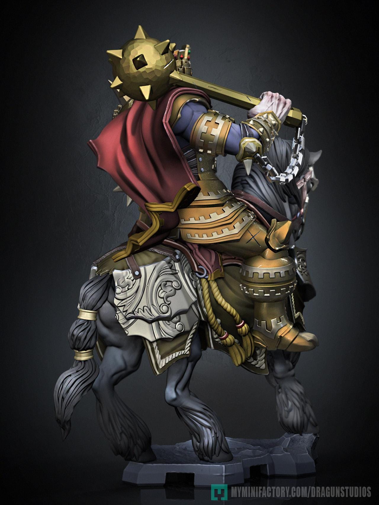 Golden Emperor Garibaldi Miniature (3 Variations) - 64mm Height - DraGun - Resin Printed Figure for TTRPGs and Board Games