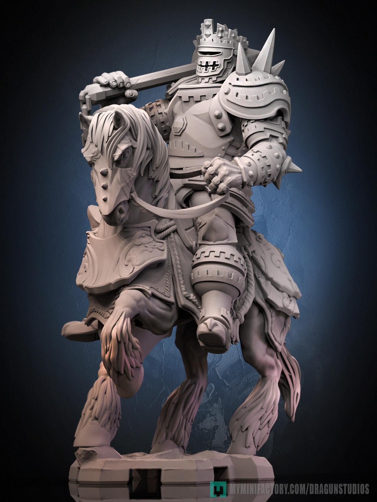Golden Emperor Garibaldi Miniature (3 Variations) - 64mm Height - DraGun - Resin Printed Figure for TTRPGs and Board Games
