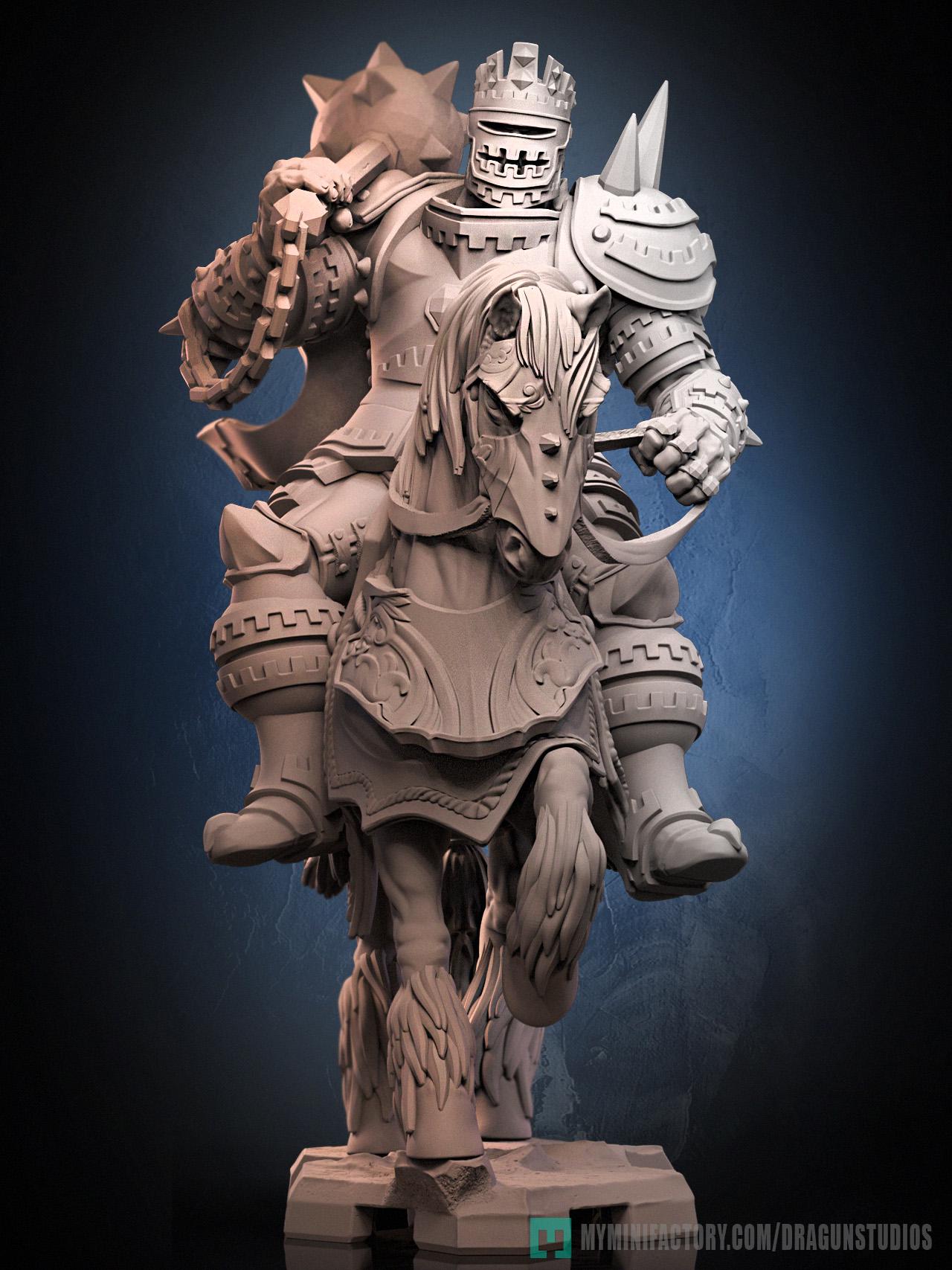 Golden Emperor Garibaldi Miniature (3 Variations) - 64mm Height - DraGun - Resin Printed Figure for TTRPGs and Board Games