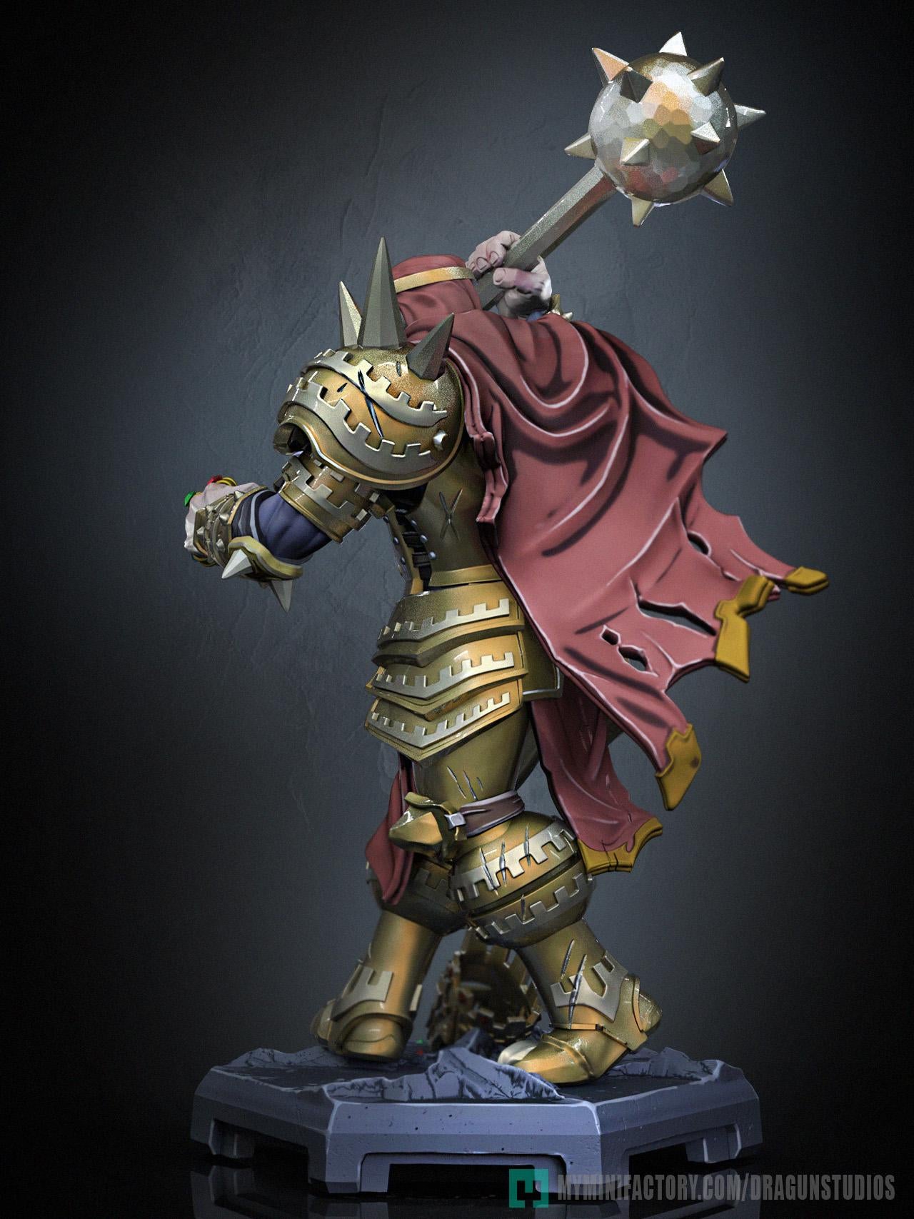Golden Emperor Garibaldi Miniature (3 Variations) - 64mm Height - DraGun - Resin Printed Figure for TTRPGs and Board Games
