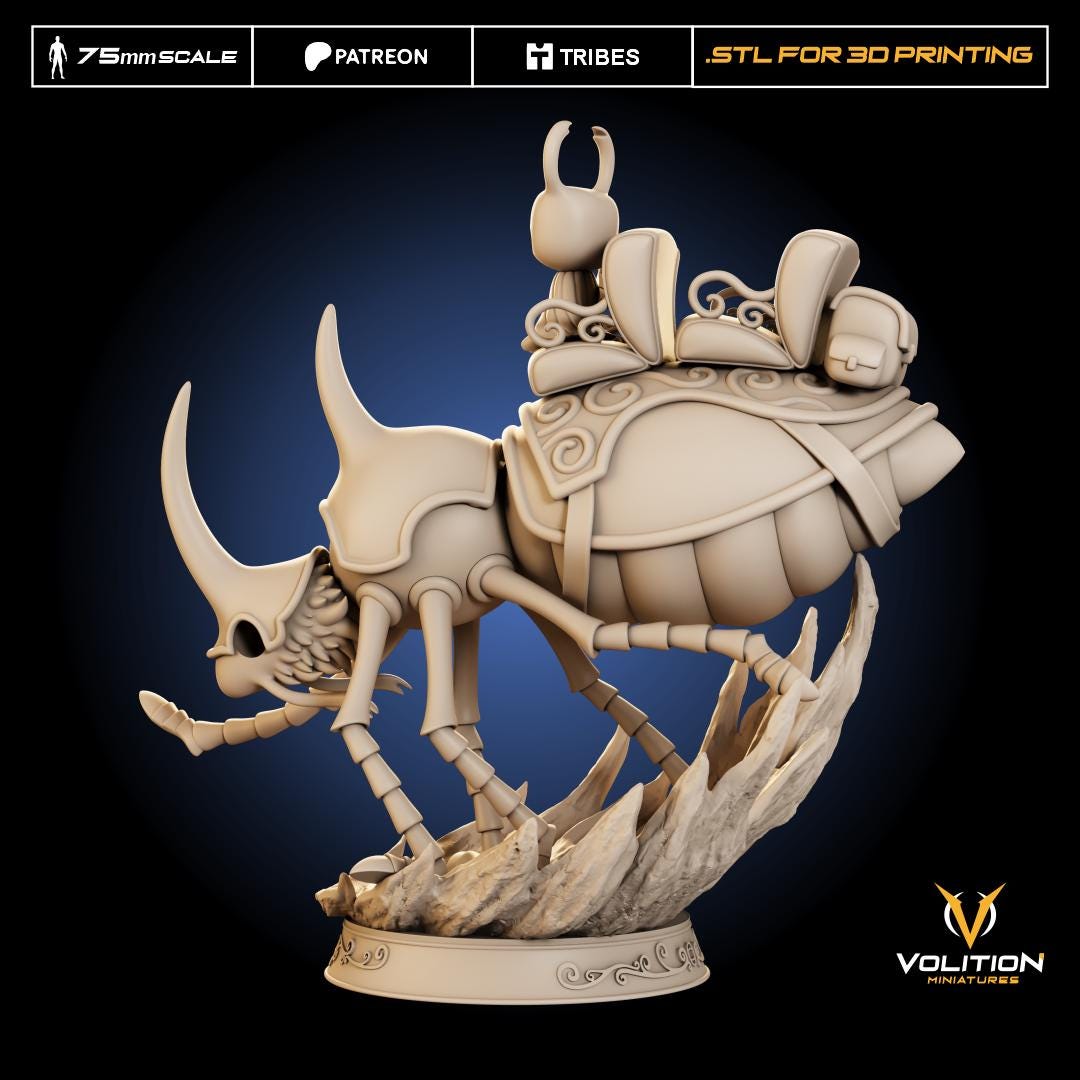 Ancient Traveler Figure - 75mm - Volition Miniatures - Unpainted Resin Printed Figurine