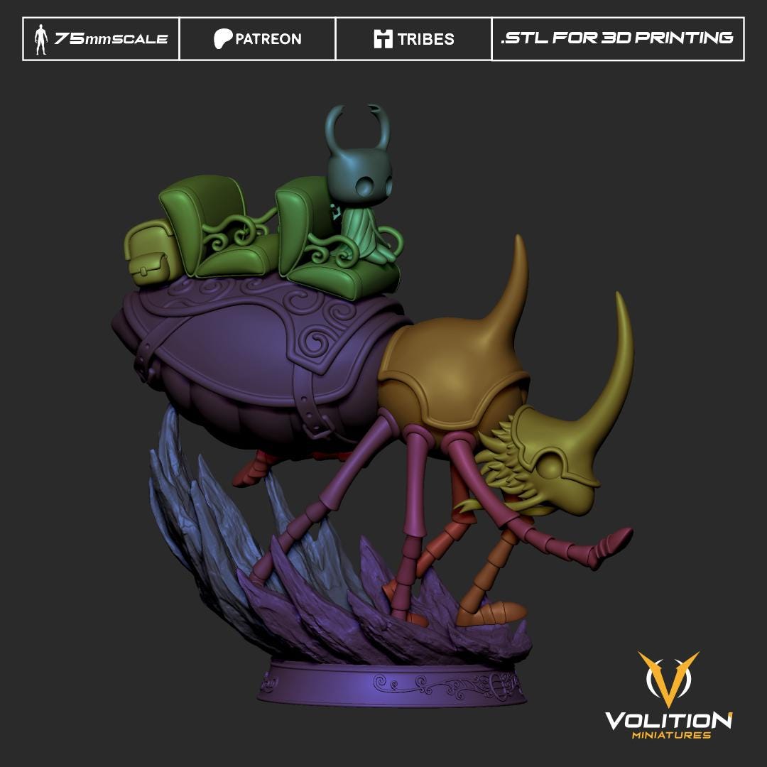 Ancient Traveler Figure - 75mm - Volition Miniatures - Unpainted Resin Printed Figurine
