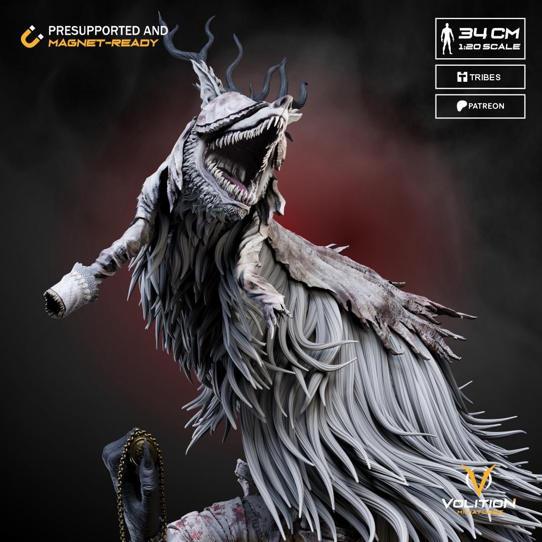 Saint Laura Figure - 1:20 Scale - Volition Miniatures - Unpainted Resin Printed Statue for Collecting, Painting, and Display