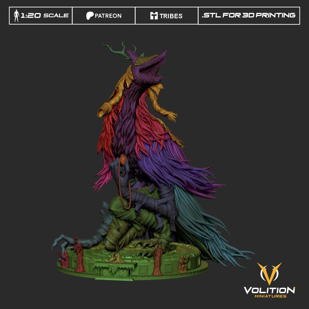 Saint Laura Figure - 1:20 Scale - Volition Miniatures - Unpainted Resin Printed Statue for Collecting, Painting, and Display