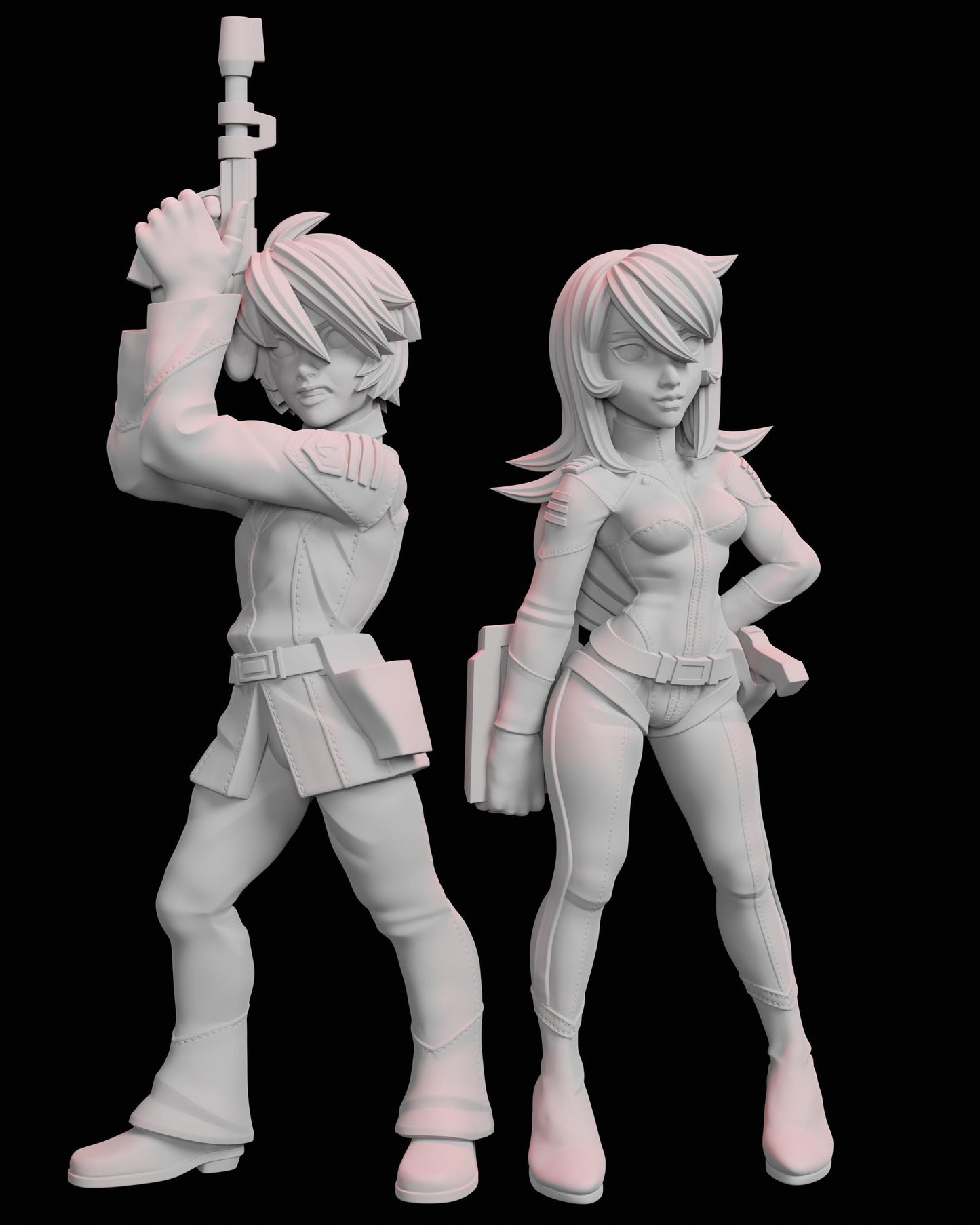 Commander & Navigator Miniature - 28mm / 32mm / 36mm / 75mm - Ethan Savage Studios - Unpainted Resin Printed Figure for TTRPGs and Wargames