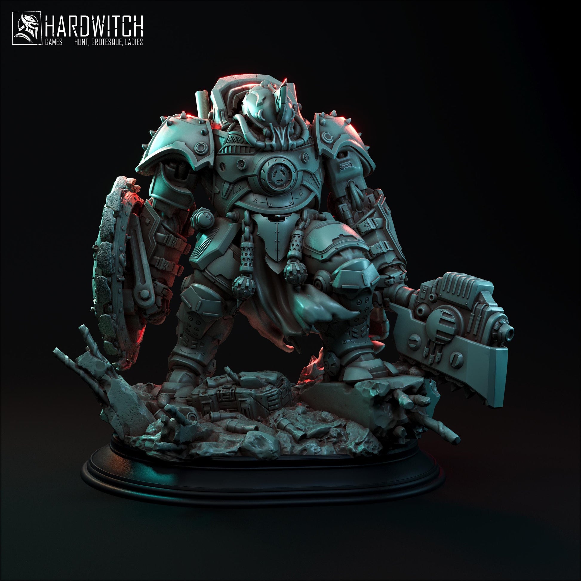 Diesel Martyr Miniature - 28mm / 32mm / 36mm - HardWitch Games - Resin Printed Figure for TTRPGs and Wargaming