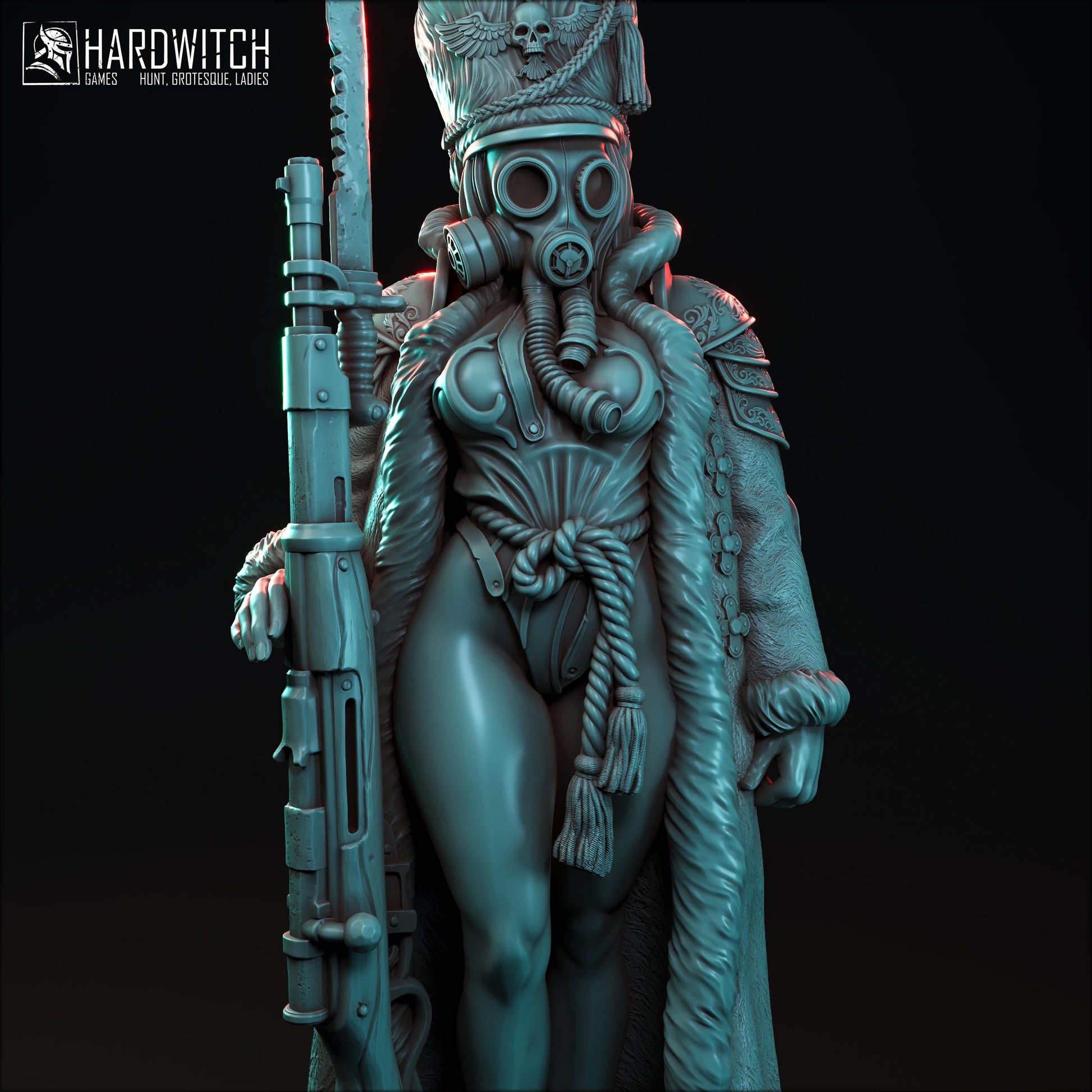 Fusilier Miniature - 28mm / 32mm / 36mm - HardWitch Games - Resin Printed Figure for TTRPGs and Wargaming