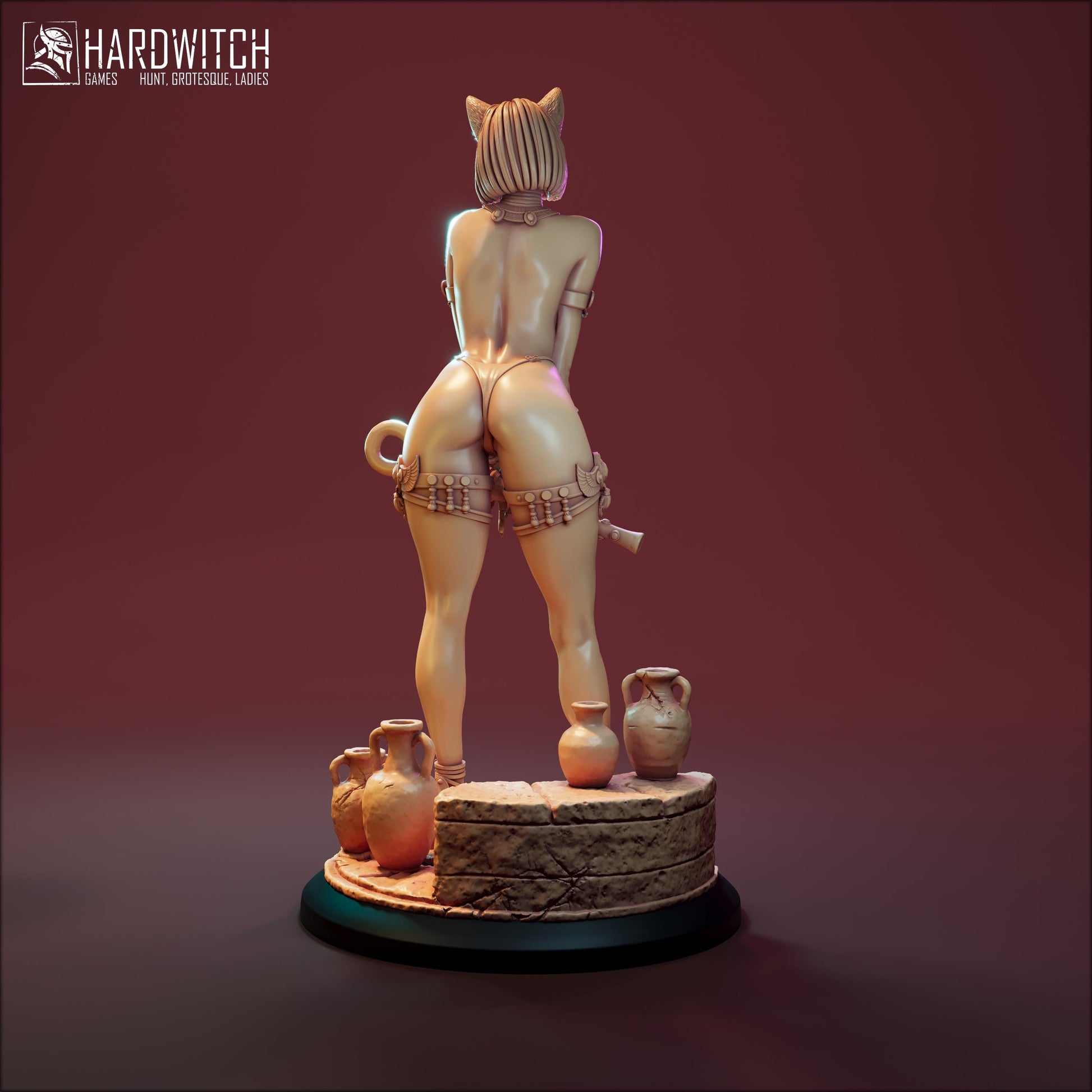 Maftet Miniature (Standard and NSFW) - 28mm / 32mm / 36mm / 75mm / 1:12 - HardWitch Games - Resin Printed Figure for D&D and TTRPGs