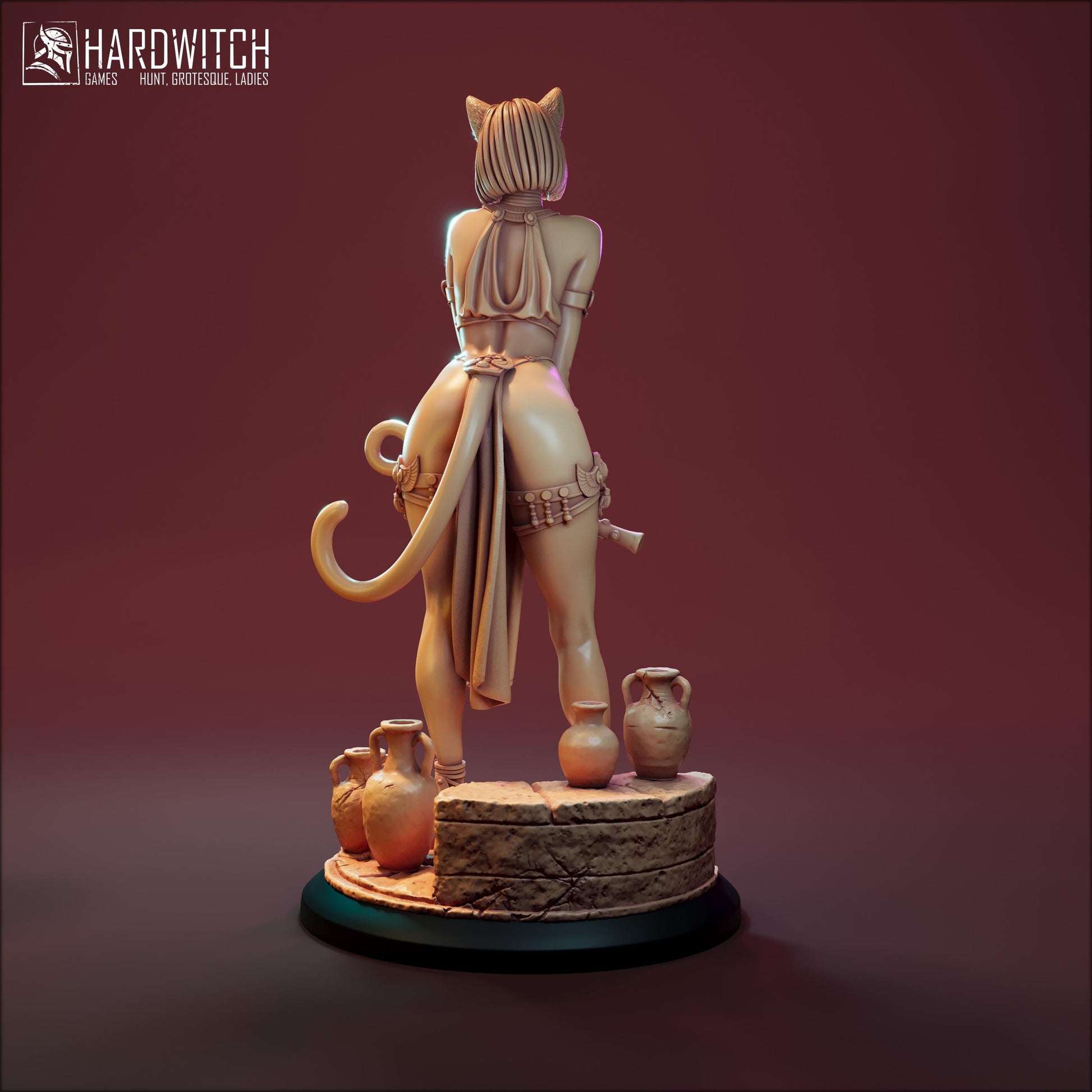 Maftet Miniature (Standard and NSFW) - 28mm / 32mm / 36mm / 75mm / 1:12 - HardWitch Games - Resin Printed Figure for D&D and TTRPGs