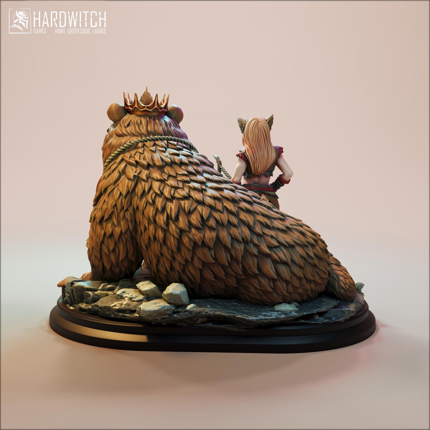 Ranger Ruru Tati Miniature - 28mm / 32mm / 36mm - HardWitch Games - Resin Printed Figure for TTRPGs and Wargaming