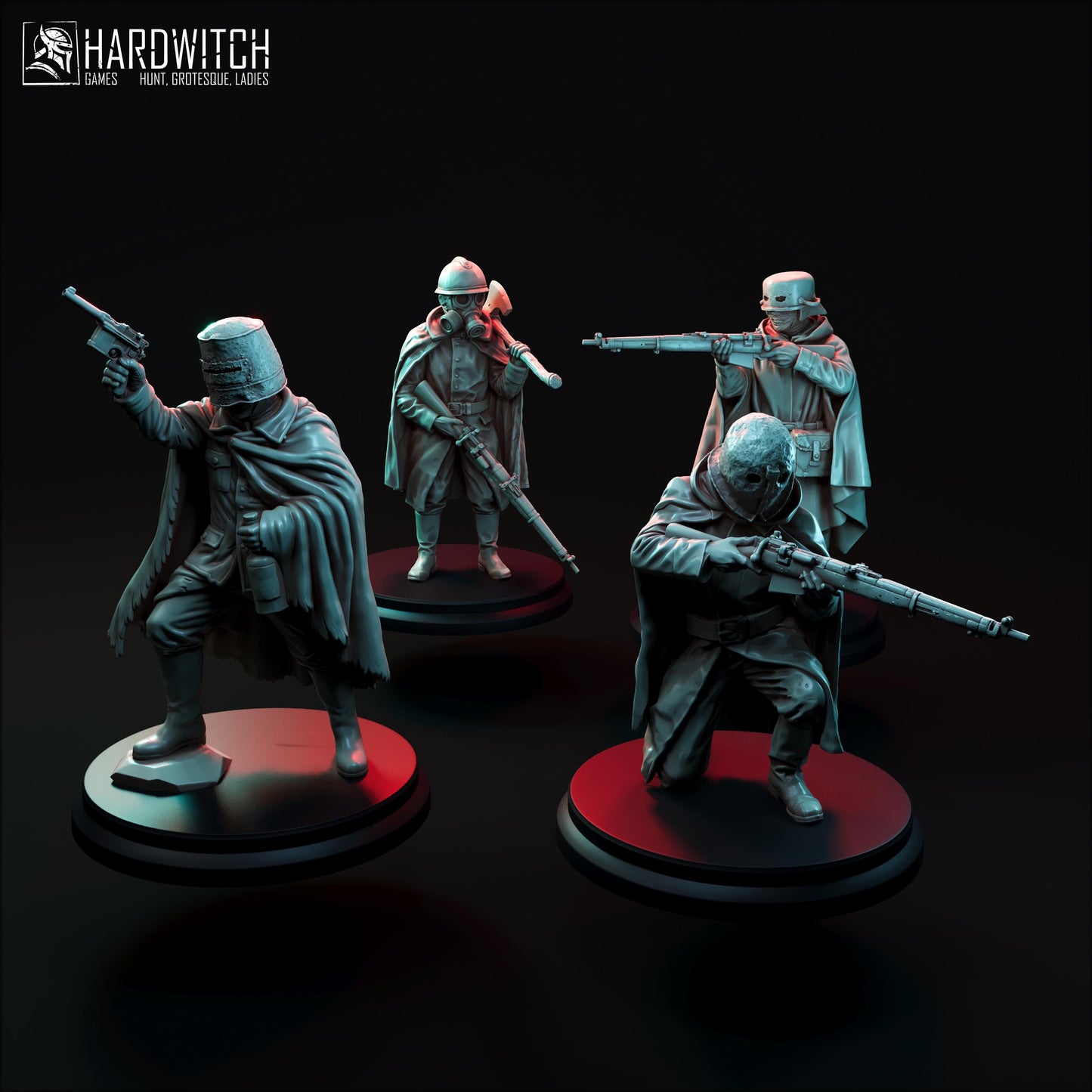 Yeoman Miniature Set - 28mm / 32mm / 36mm - HardWitch Games - Resin Printed Figure for TTRPGs and Wargaming