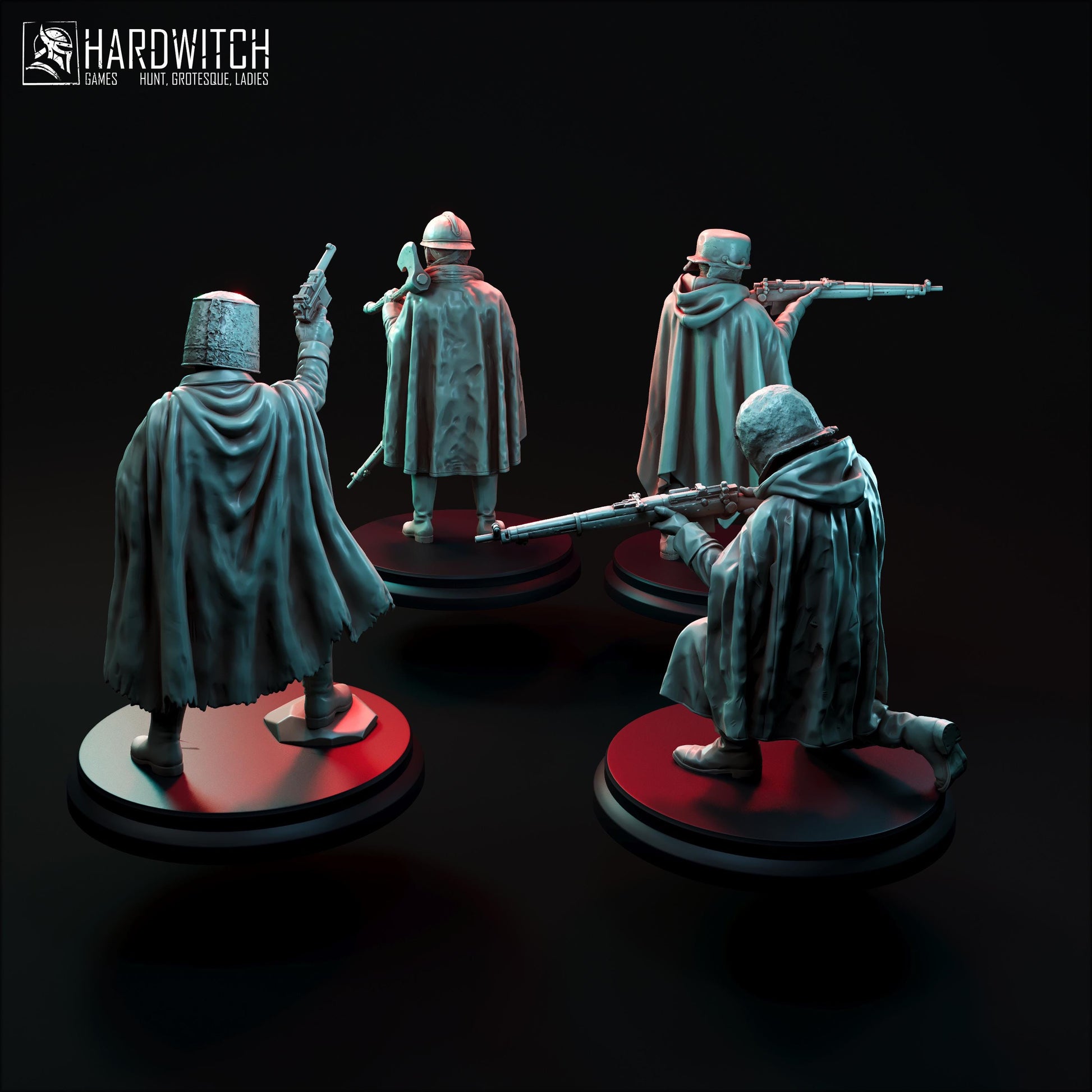 Yeoman Miniature Set - 28mm / 32mm / 36mm - HardWitch Games - Resin Printed Figure for TTRPGs and Wargaming
