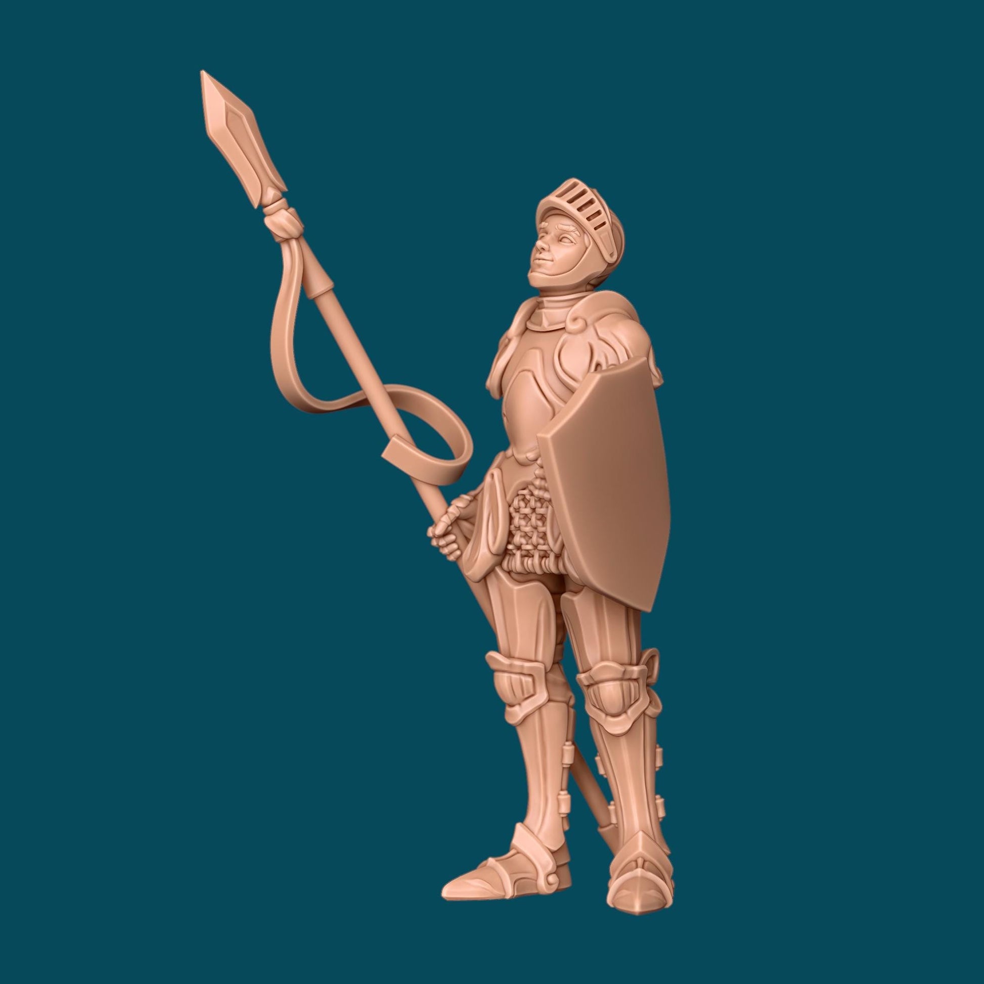 Rene and Whisper Miniature Set - 28mm / 32mm / 36mm - Awkward Penguin Minis - Resin Printed Figure for D&D, Daggerheart, and Painting