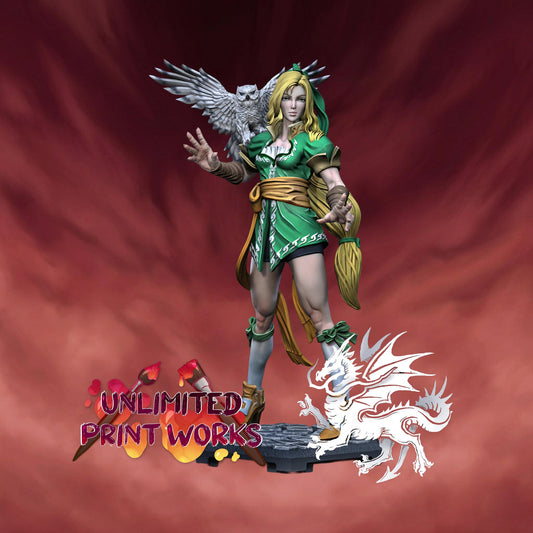 Vampire Huntress - 28mm / 32mm / 36mm / 75mm - DraGun Studios - Resin Printed Figurine for D&D, TTRPGs, and Board Games