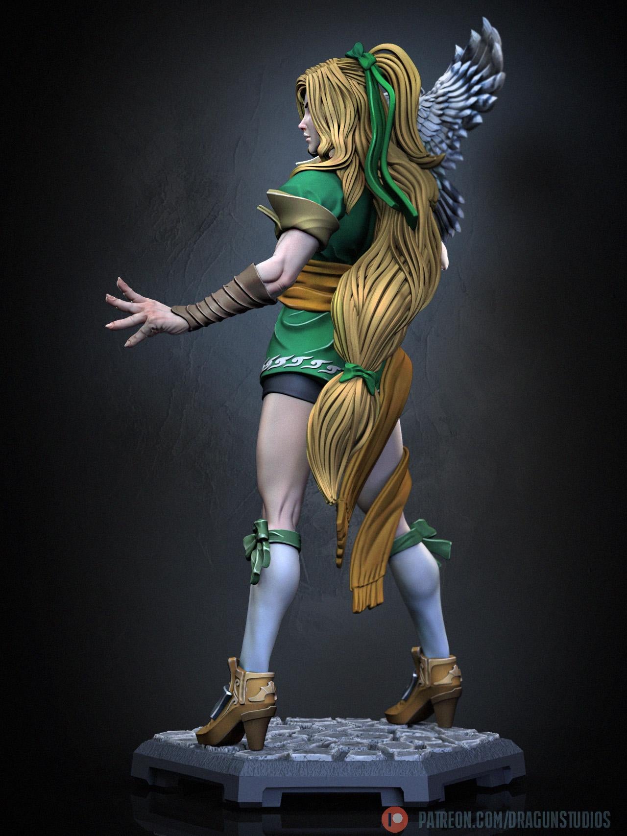 Vampire Huntress - 28mm / 32mm / 36mm / 75mm - DraGun Studios - Resin Printed Figurine for D&D, TTRPGs, and Board Games