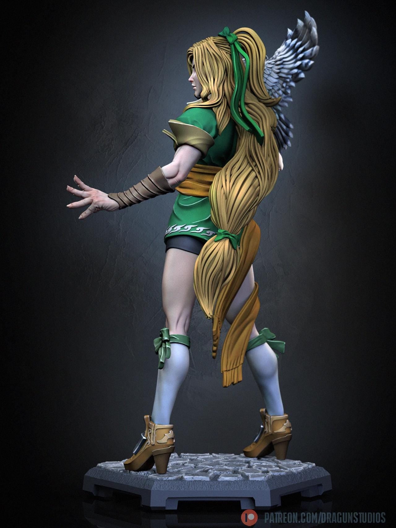 Vampire Huntress - 28mm / 32mm / 36mm / 75mm - DraGun Studios - Resin Printed Figurine for D&D, TTRPGs, and Board Games