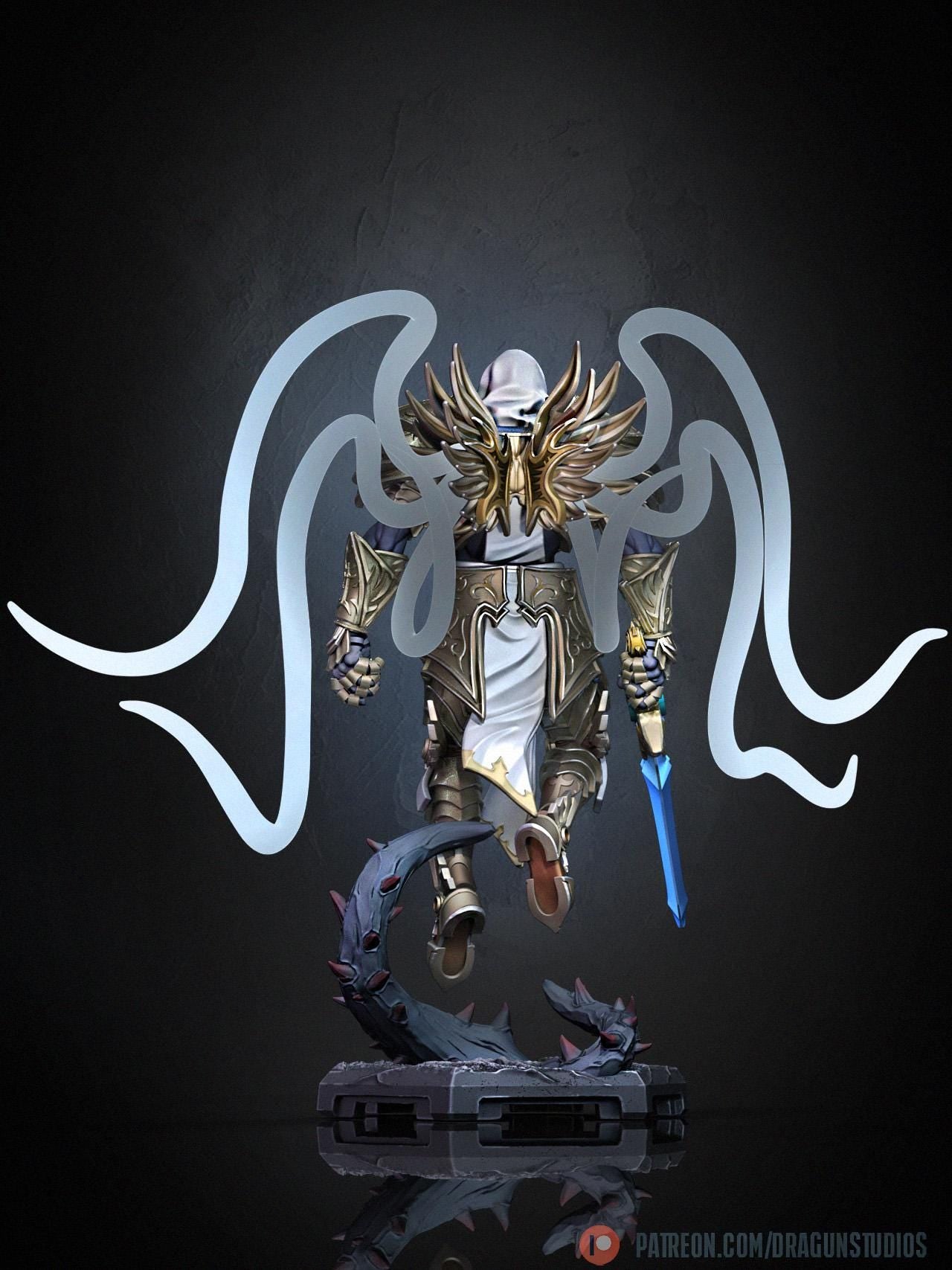 Archangel Miniature - 28mm / 32mm / 36mm / 75mm - DraGun - Resin Printed Figure for TTRPGs and Board Games