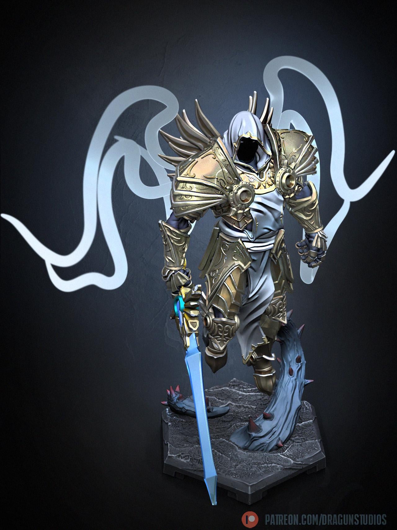 Archangel Miniature - 28mm / 32mm / 36mm / 75mm - DraGun - Resin Printed Figure for TTRPGs and Board Games