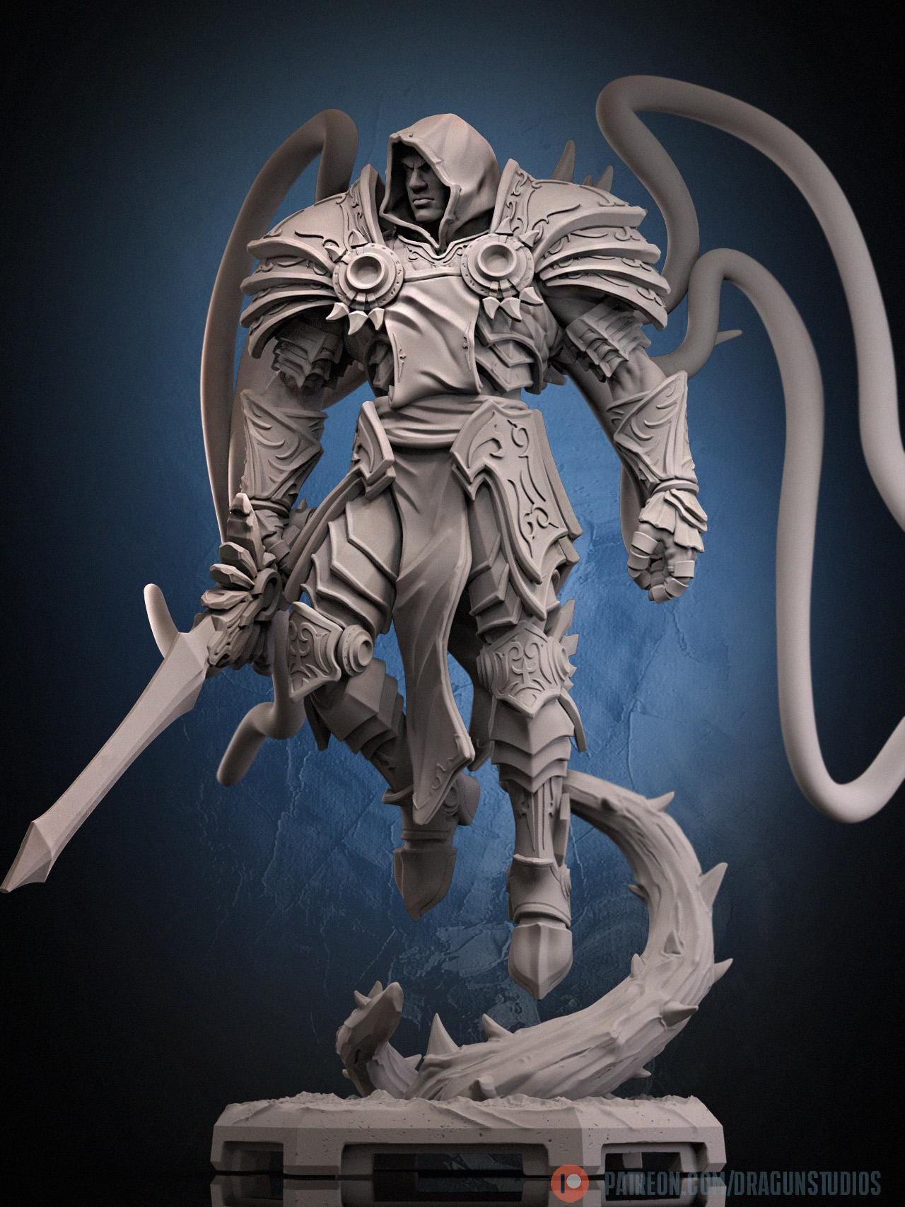 Archangel Miniature - 28mm / 32mm / 36mm / 75mm - DraGun - Resin Printed Figure for TTRPGs and Board Games