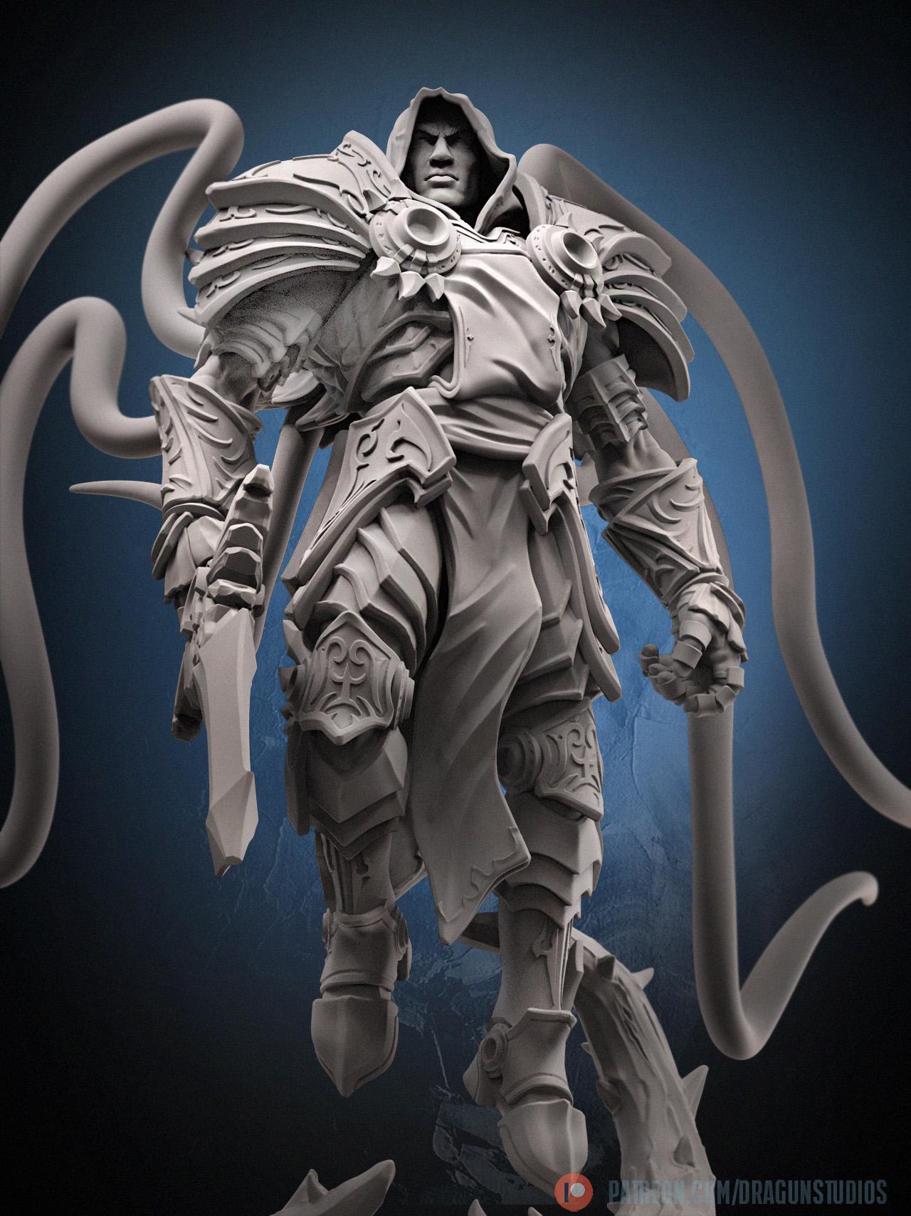 Archangel Miniature - 28mm / 32mm / 36mm / 75mm - DraGun - Resin Printed Figure for TTRPGs and Board Games