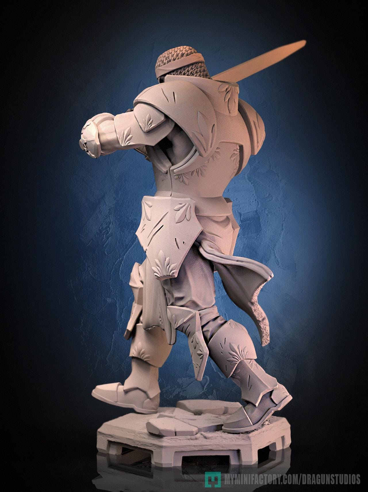 King Arthur Miniature (3 Variations) - 28mm / 32mm / 36mm / 75mm - DraGun - Resin Printed Figure for TTRPGs and Board Games